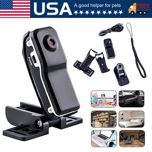 Mini Police Body Camera HD 1080P Video DVR Clip IR Night Cam Camcorder US