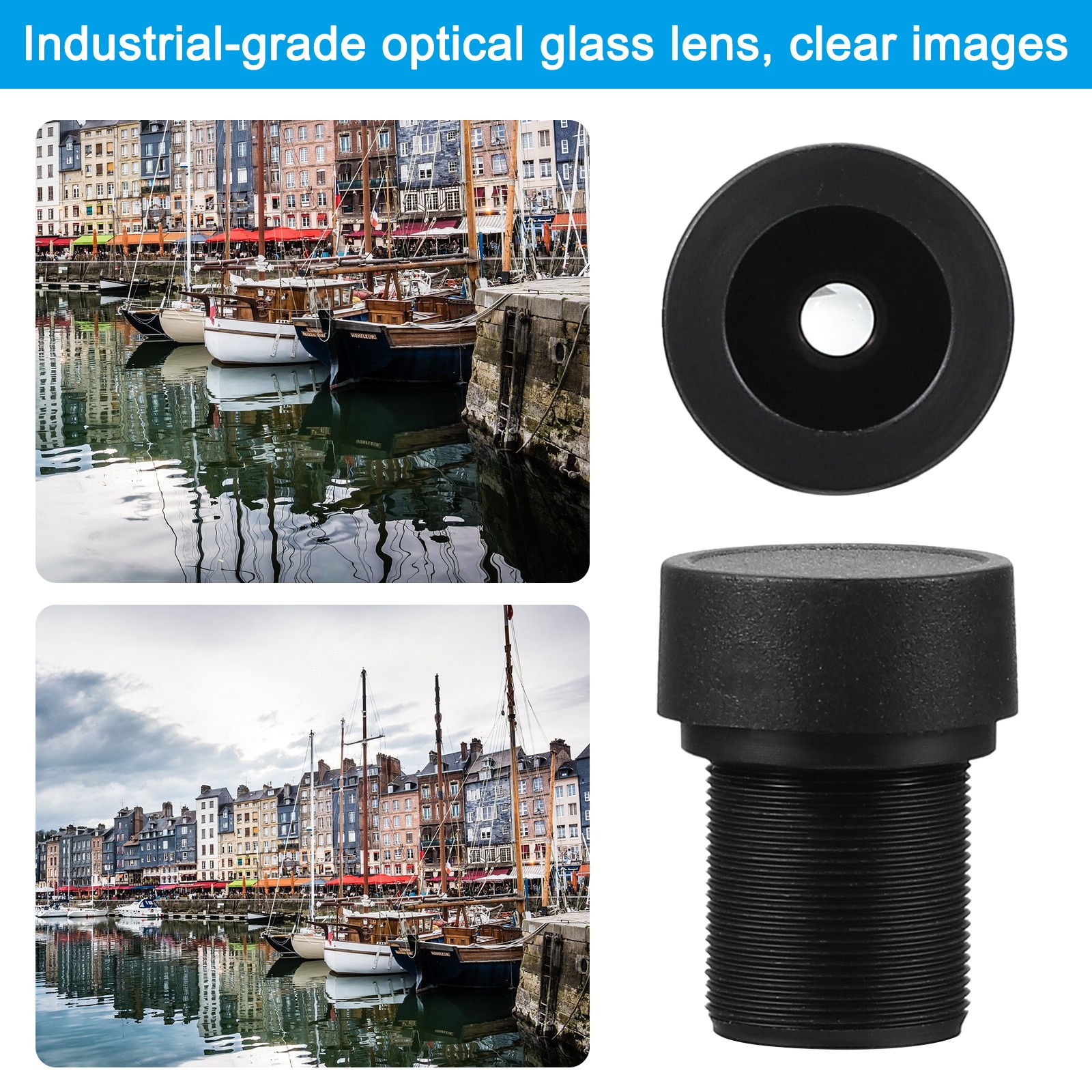 8mm CCTV Camera Lens F2.0 Security Camera Lens 1080P M12 Threaded