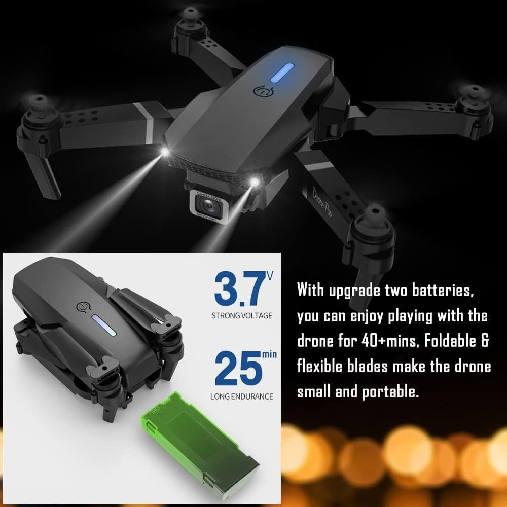 4K Dual Camera 4 Battery Brushless Drone Obstacle Foldable 5G WiFi Screen Remote