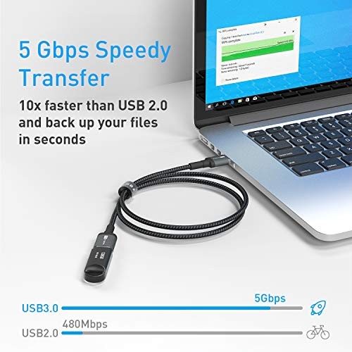 10FT USB Extension Cable USB 3.0 Extension Cord Type A Male to Female5Gbps