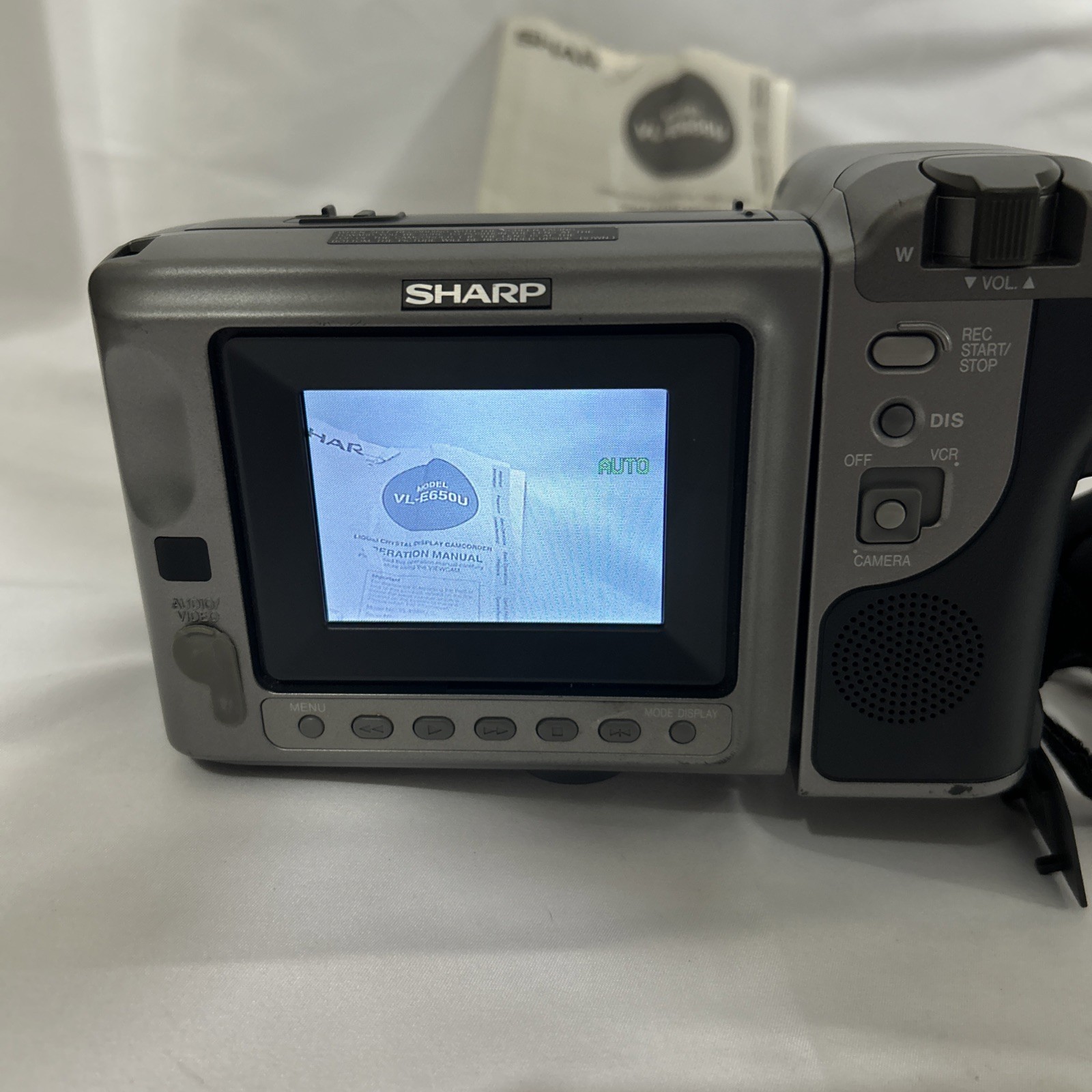 Sharp VL-E650U Viewcam Camcorder With Remote Charger And Carry Bag