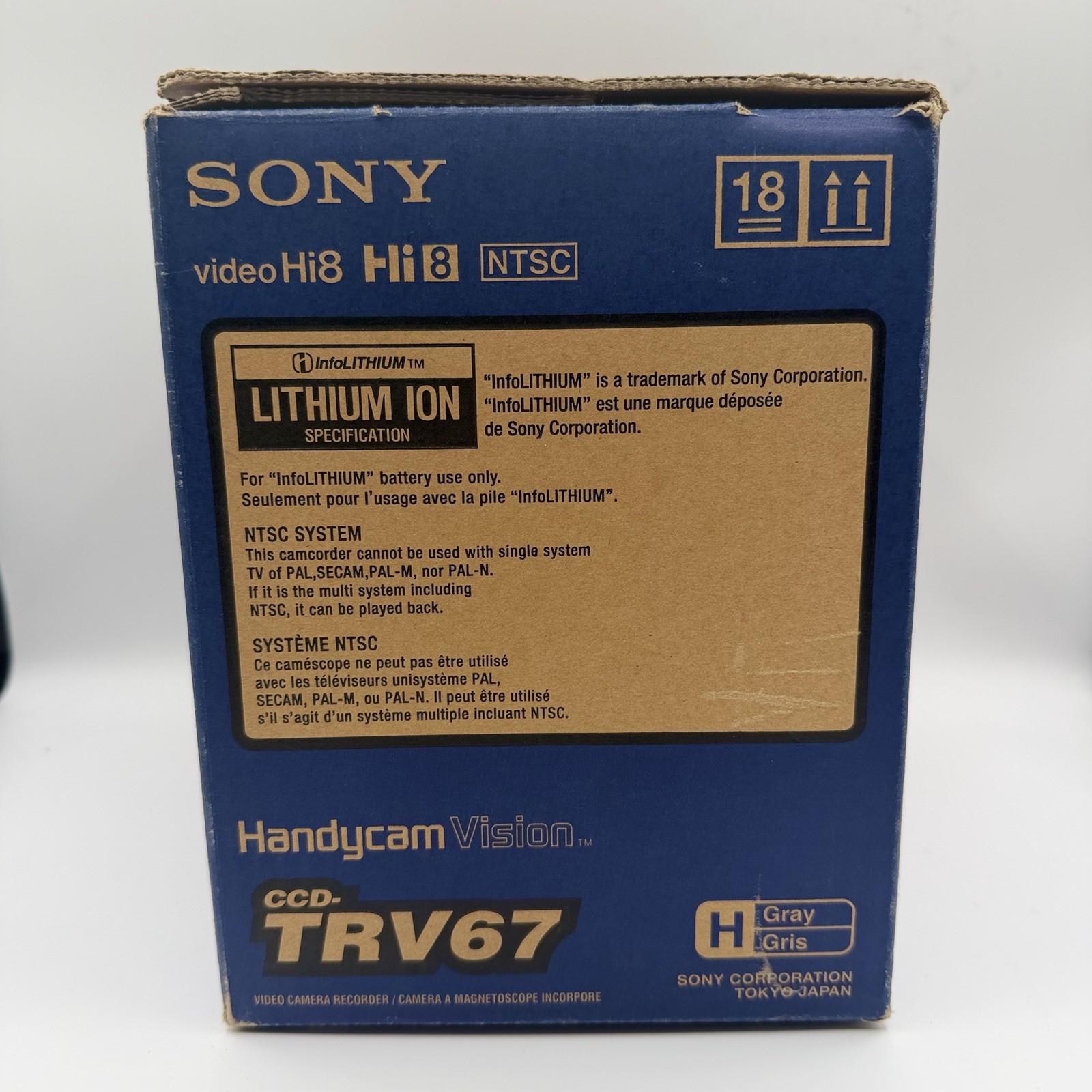 Sony Handycam CCD-TRV67 NTSC Hi8 Camcorder w/ Original Box, Battery TESTED CIB