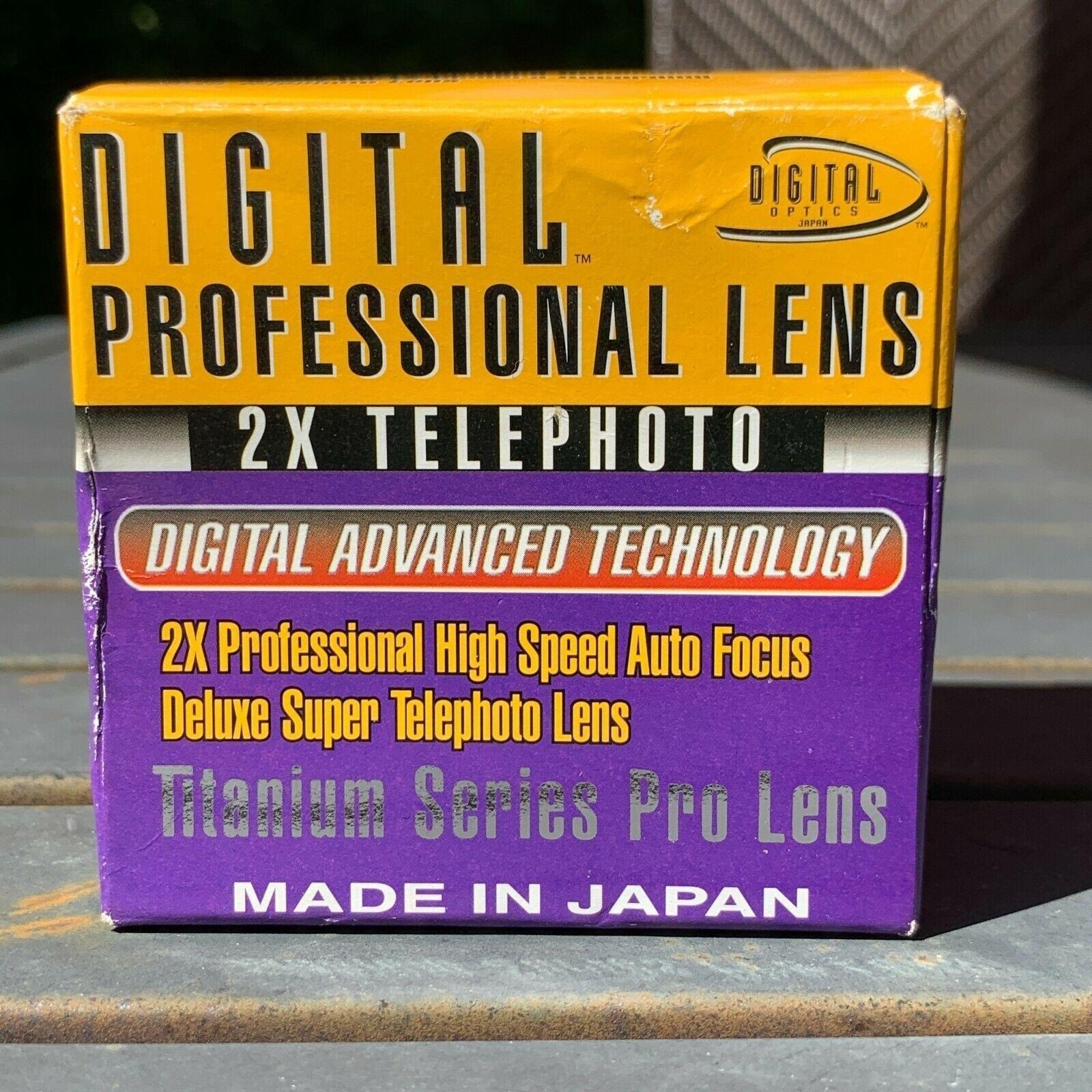 Digital Optics Professional Lens 2X Telephoto High Speed Auto Focus, 58mm Thread