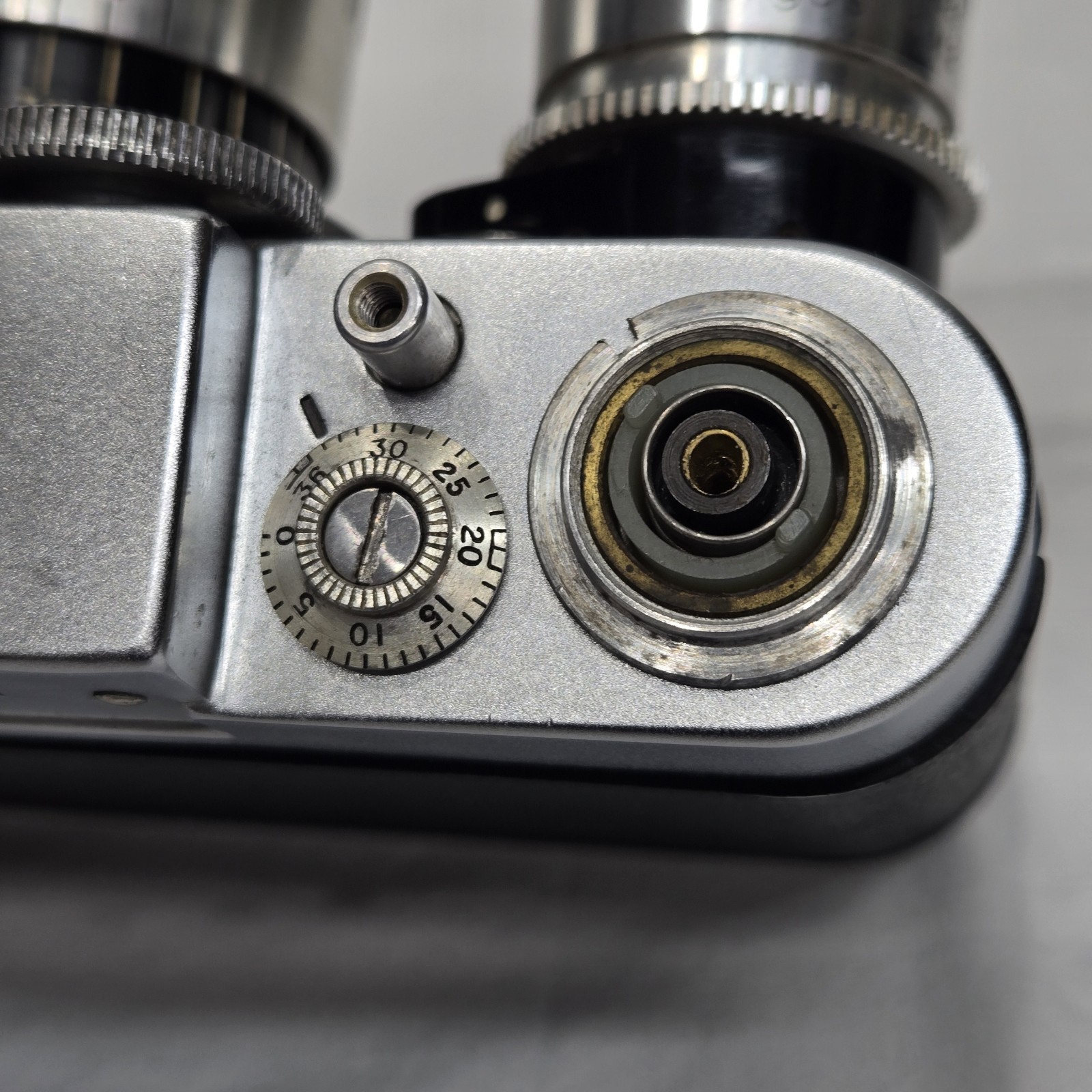 Argus C-44 35mm Camera F2.8 50mm Lens Cintagon CM2 Light Meter & Case – Untested