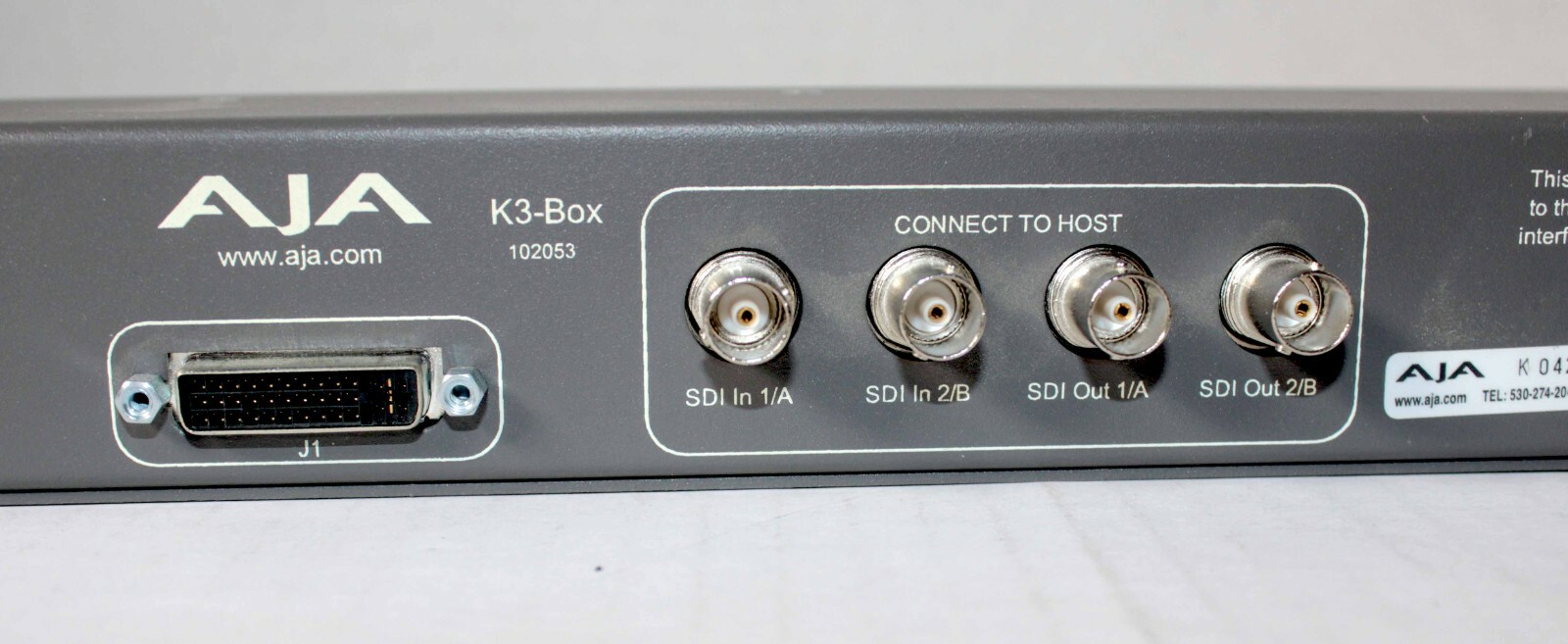 AJA K3 BREAKOUT BOX