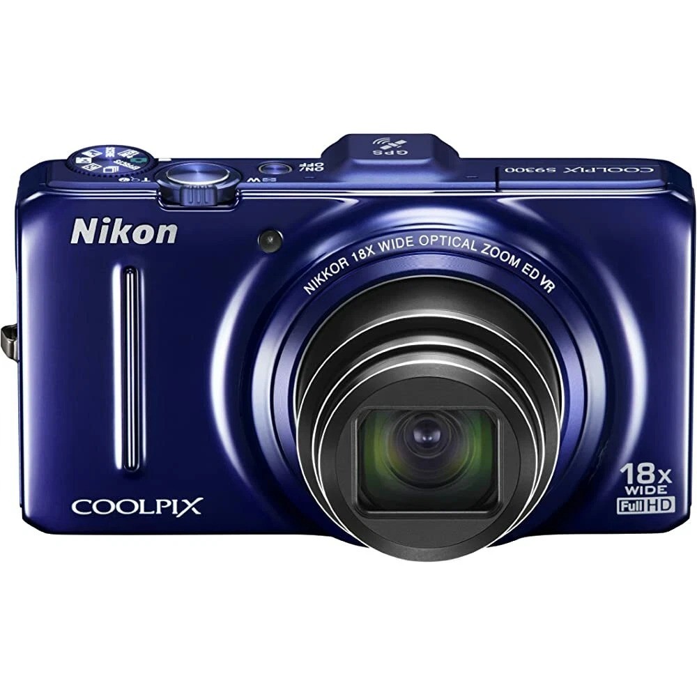 Nikon COOLPIX S9300 Digital Camera 16MP 18x Optical Zoom Built-in Flash & GPS