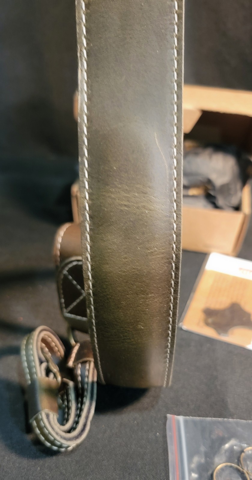 New Megagear Slr, Dslr Sierra Genuine Leather Camera Shoulder Neck Strap Green