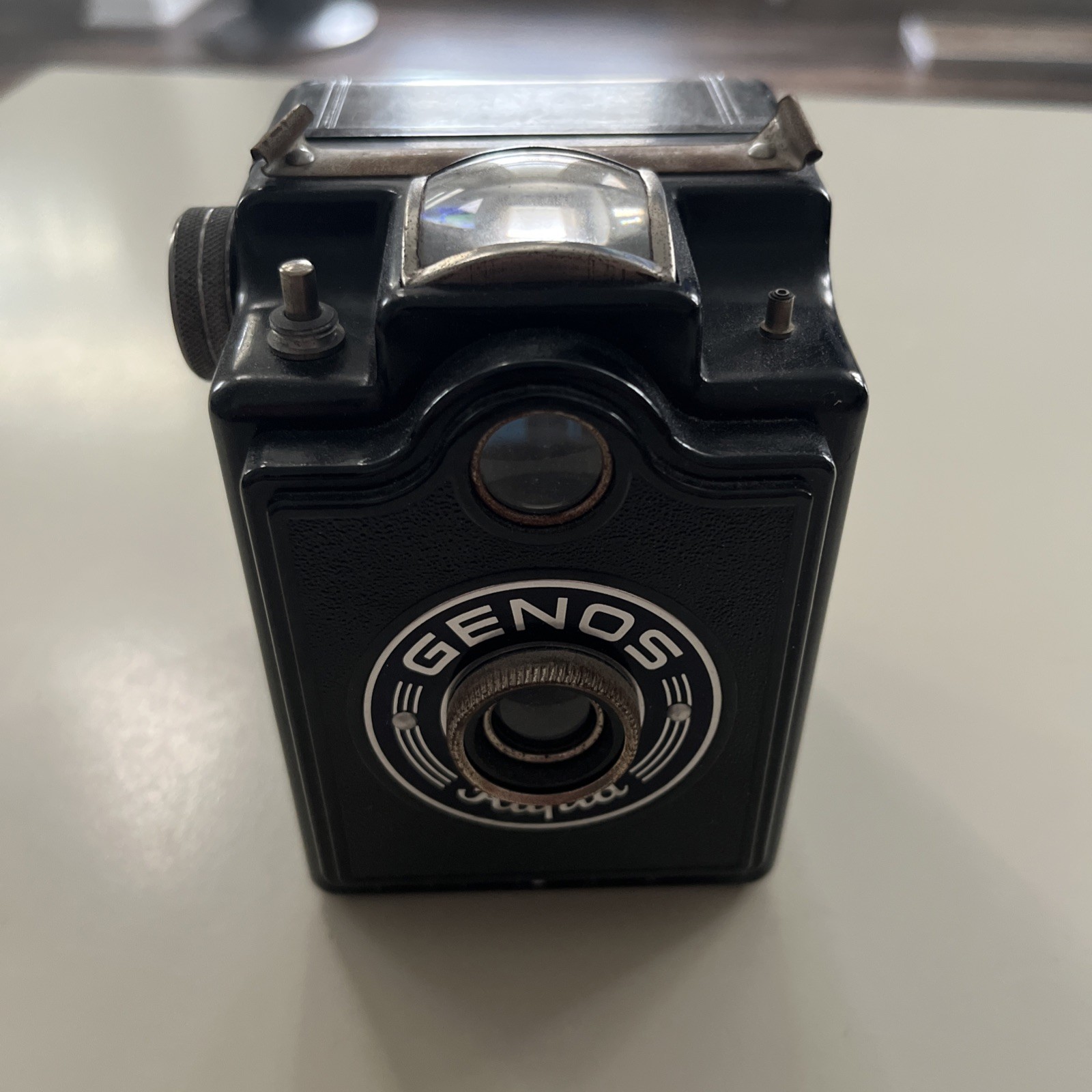 Vintage 1950’s GENOS Rapid Black Bakelite German Box Viewfinder Film Camera