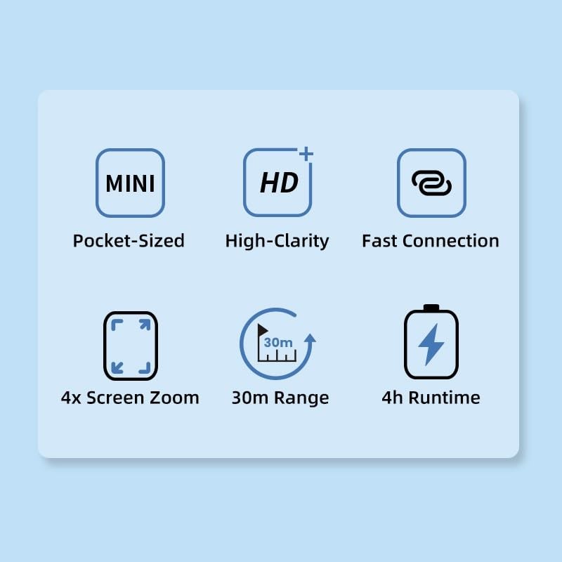 Shimbol CP5 mini 2 Selfie Monitor Screen iPhone One-Click Synchronization