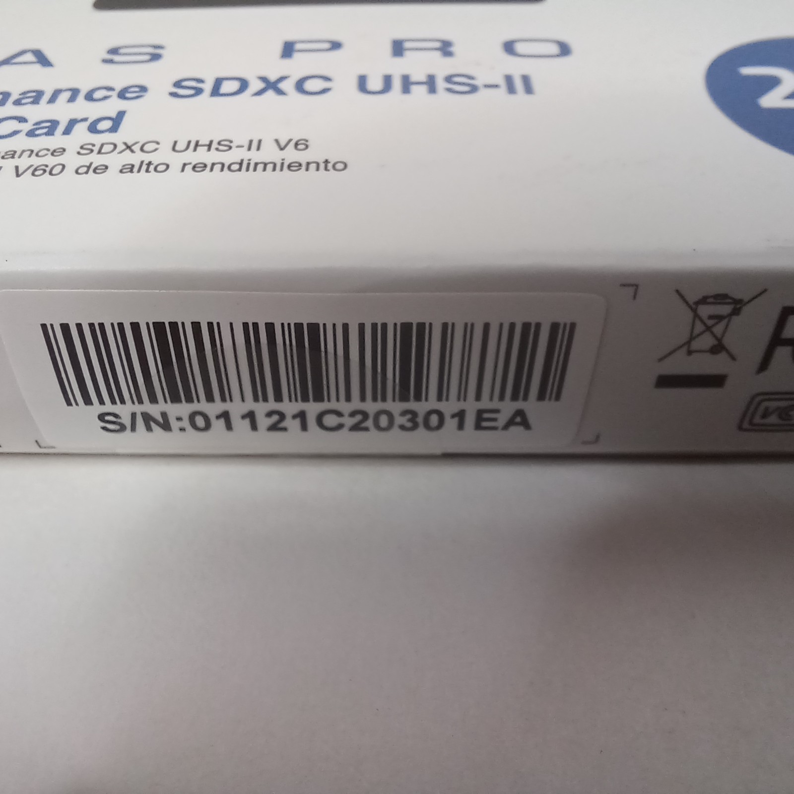 OWC Atlas Pro 256GB SDXC UHS-II V60 Media Card *up to 130MB/s write and 250MB/s*