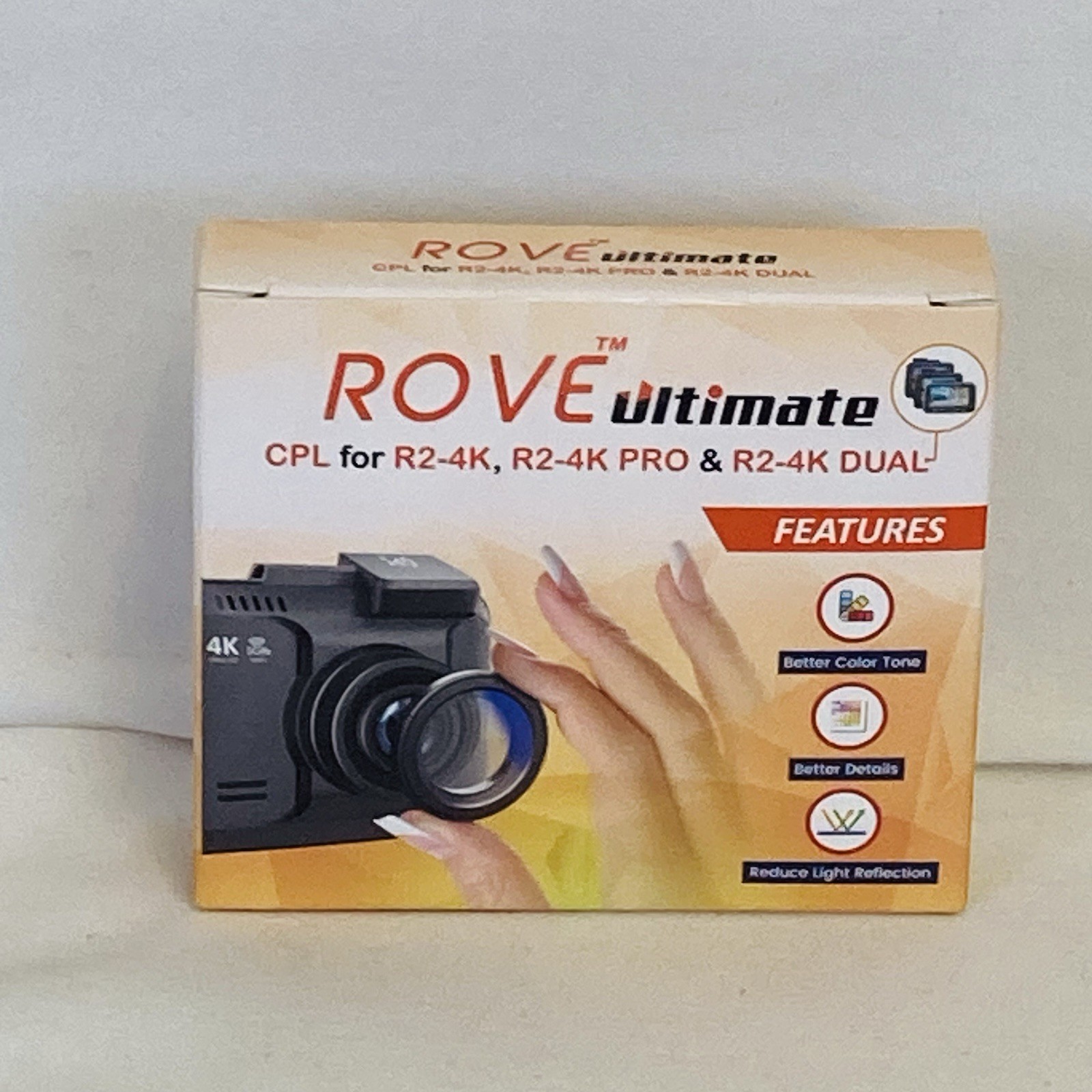 ROVE Ultimate CPL Filter for ROVE R2-4K, R2-4K PRO & R2-4K DUAL Dash Cams
