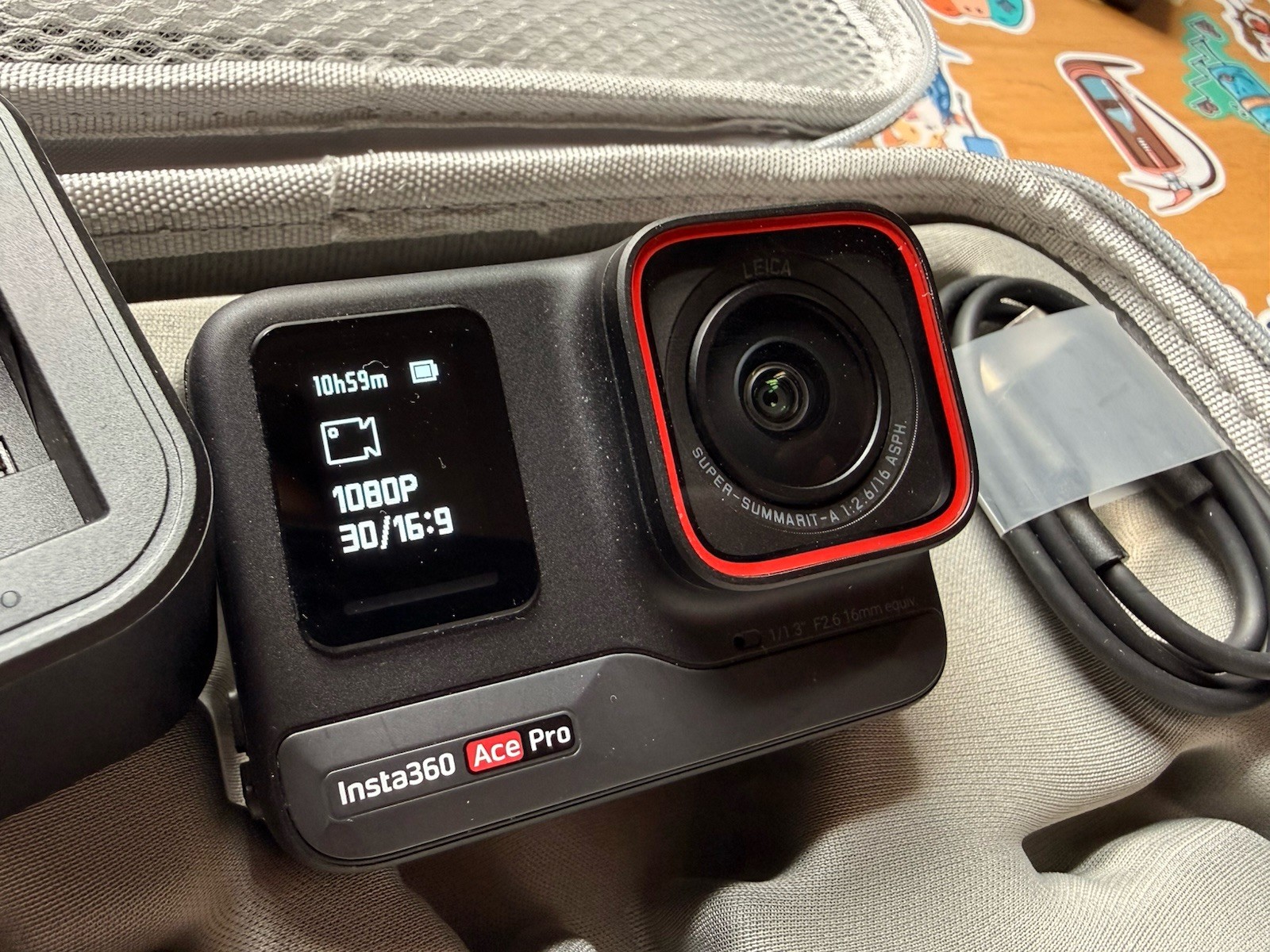Insta360 Ace Pro 8K Action Camera Bundle w/ Cage, Charger, Case & Grip ⭐