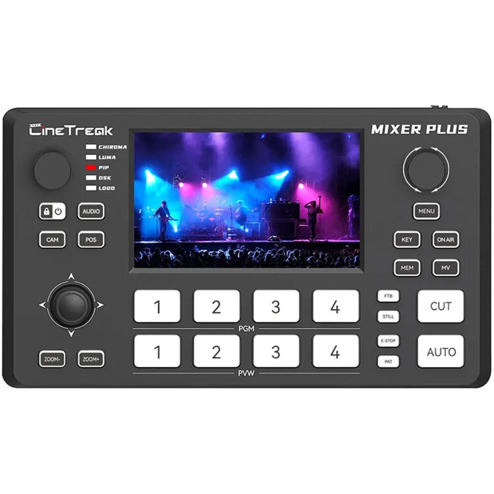 CineTreak Mixer Plus 4-Channel HDMI Streaming Video Switcher with 4.5″ Display
