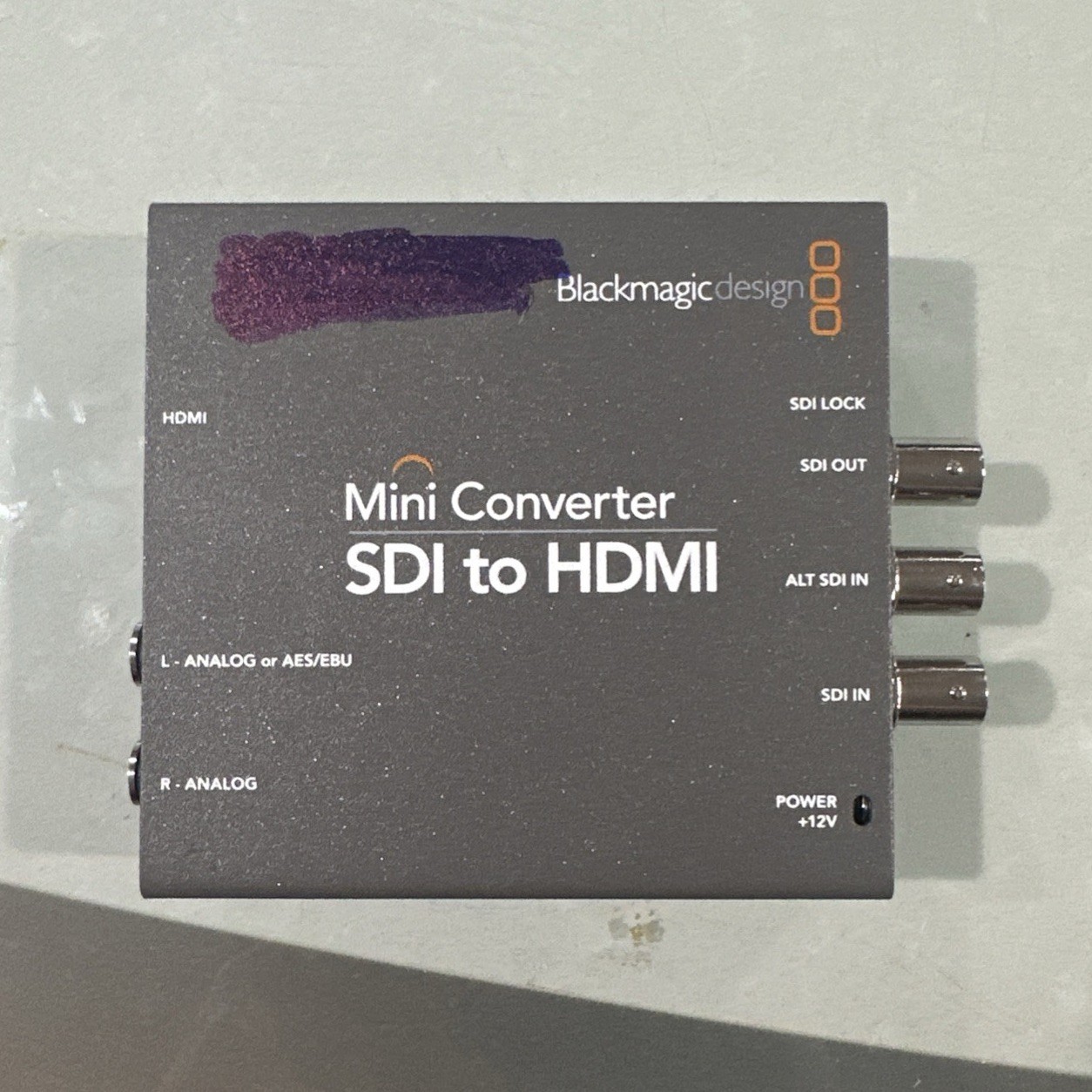 Blackmagic Design Mini Converter SDI to HDMI Only No Power Supply.