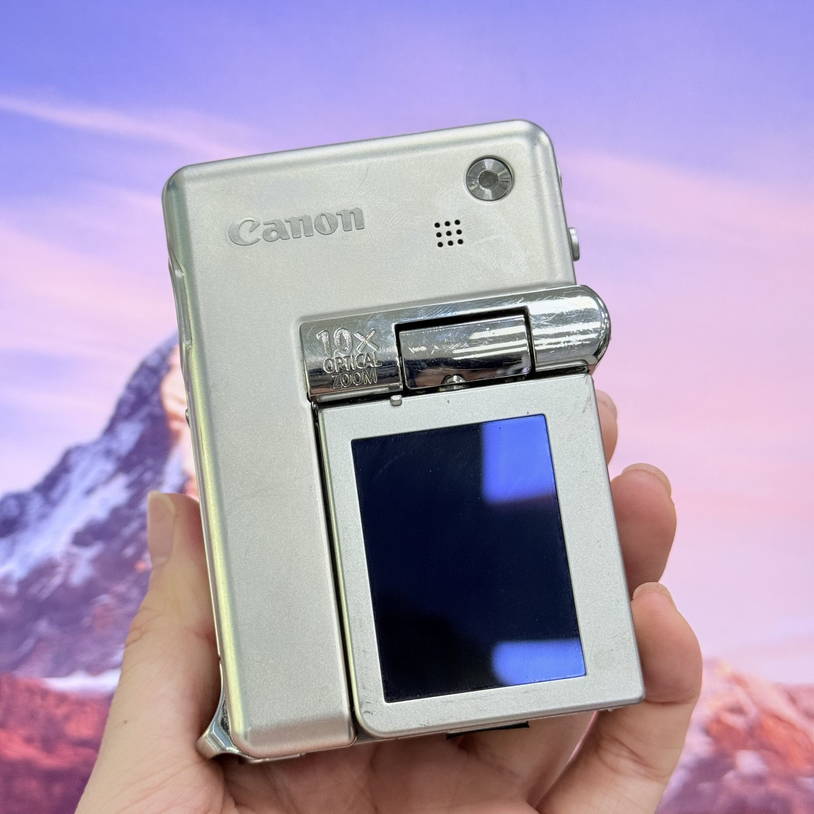 Canon PowerShot TX1 PSTX1 Silver Digital Camera English Tested & Ready to Use