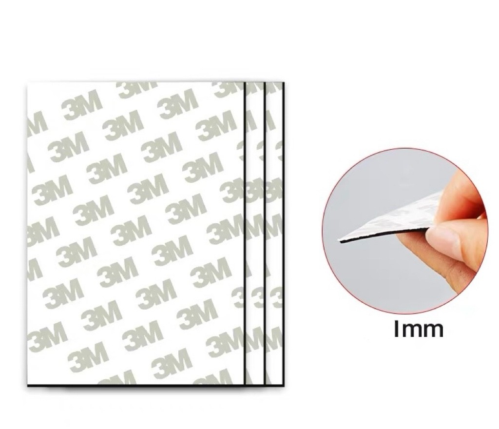 3PCs Self Adhesive Film Camera Back Light Proof Seal Foam Sponge Sheet 10x20cm