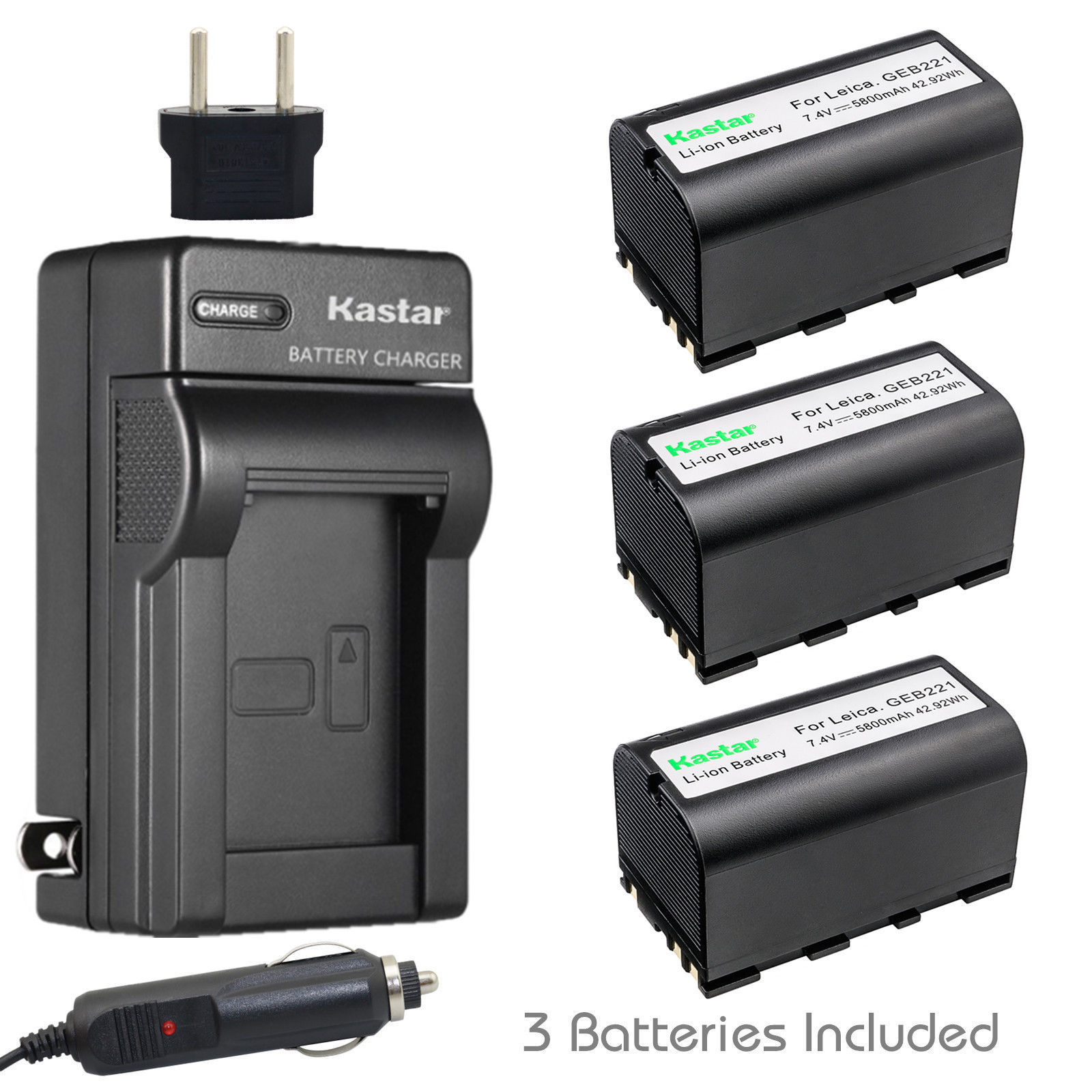 GEB221 Battery or AC Charger for Leica GEB171 GEB211 GEB212 GEB241 GEB242 GEB371