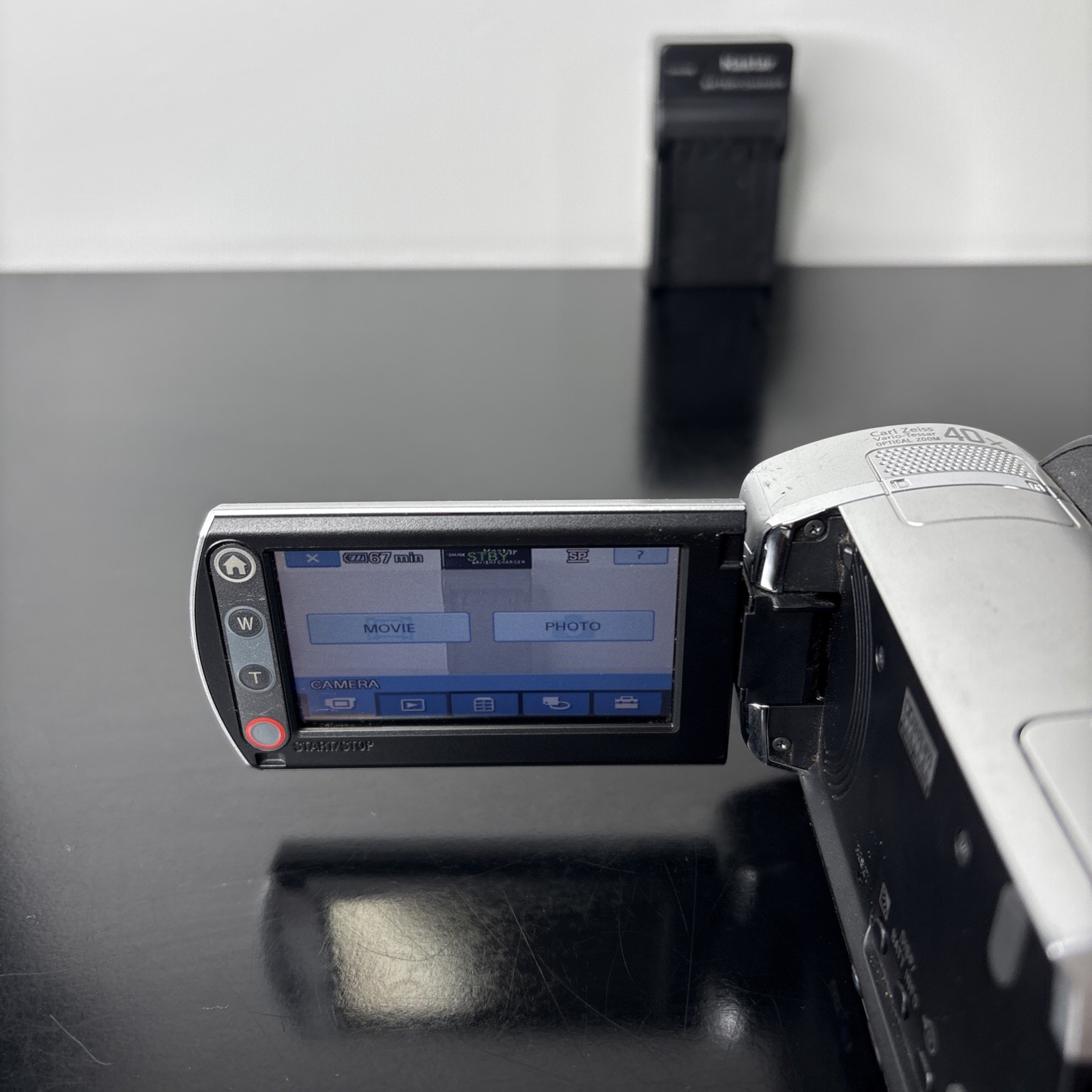 Sony Handycam DCR-SR45 (Silver) 30GB Camcorder w/ Chargers | Two Batteries