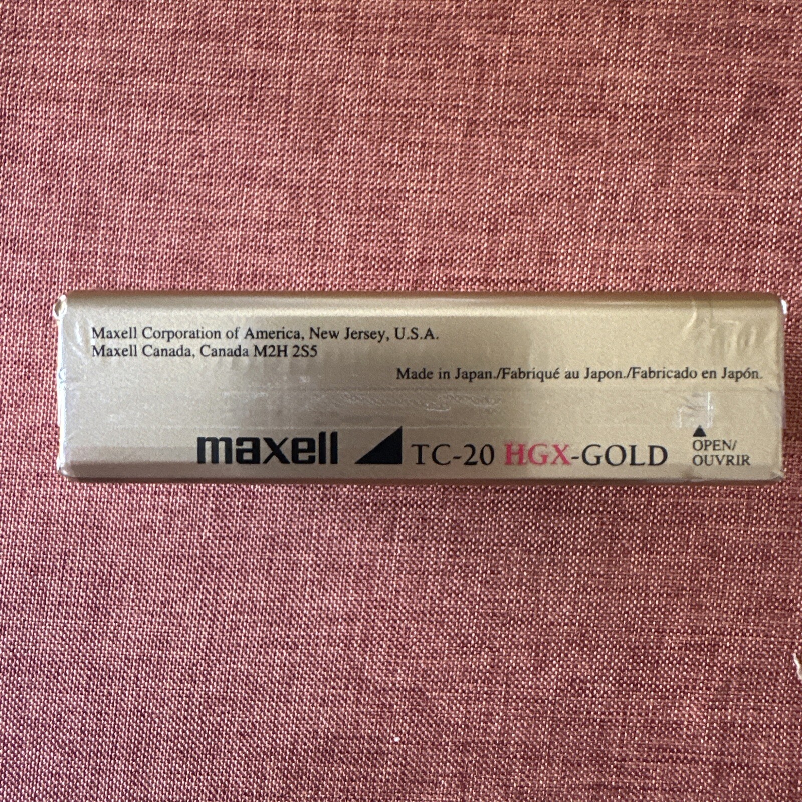 Maxell VHS-C Videocassette TC-20 HGX-Gold 20 Min 10 count
