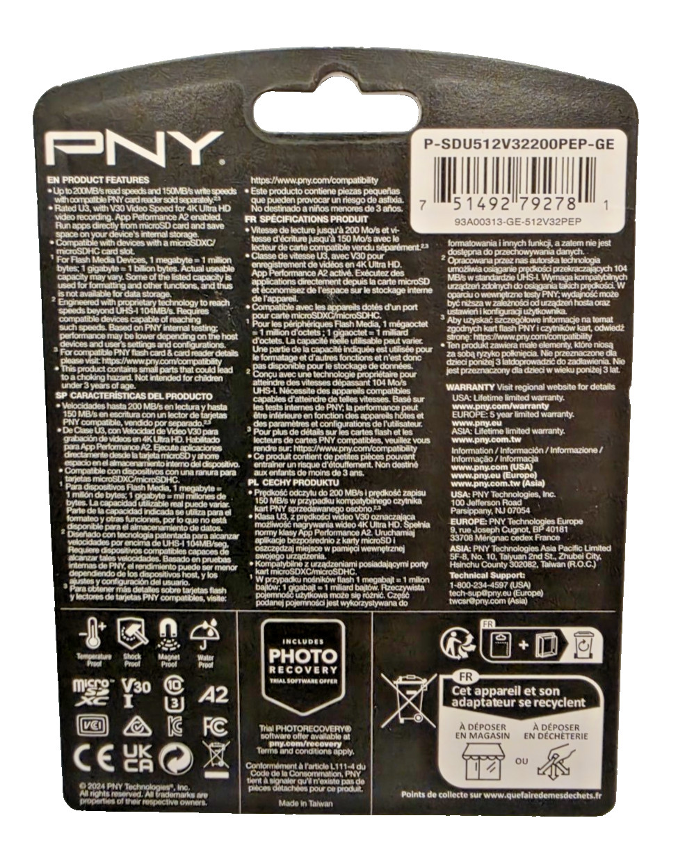 NEW✅ PNY 512GB PRO Elite Prime microSDXC card⭐Class 10🔥ULTRA FAST⭐FREE SHIPPING