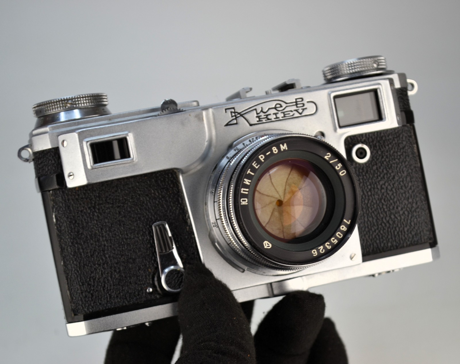 FULLY SERVICED 1978 SOVIET USSR “KIEV-4A” RF CAMERA + JUPITER-8m lens f2/53 (16)
