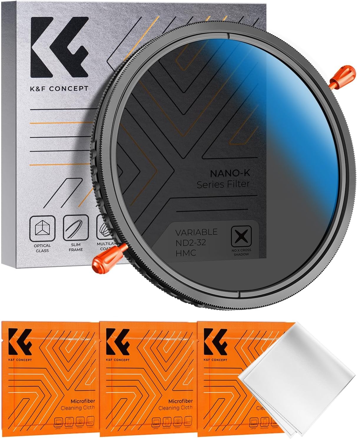 K&F Concept Variable ND2-ND32 & CPL Lens Filter 18 Layer 52/55/62/67/72/77/82mm