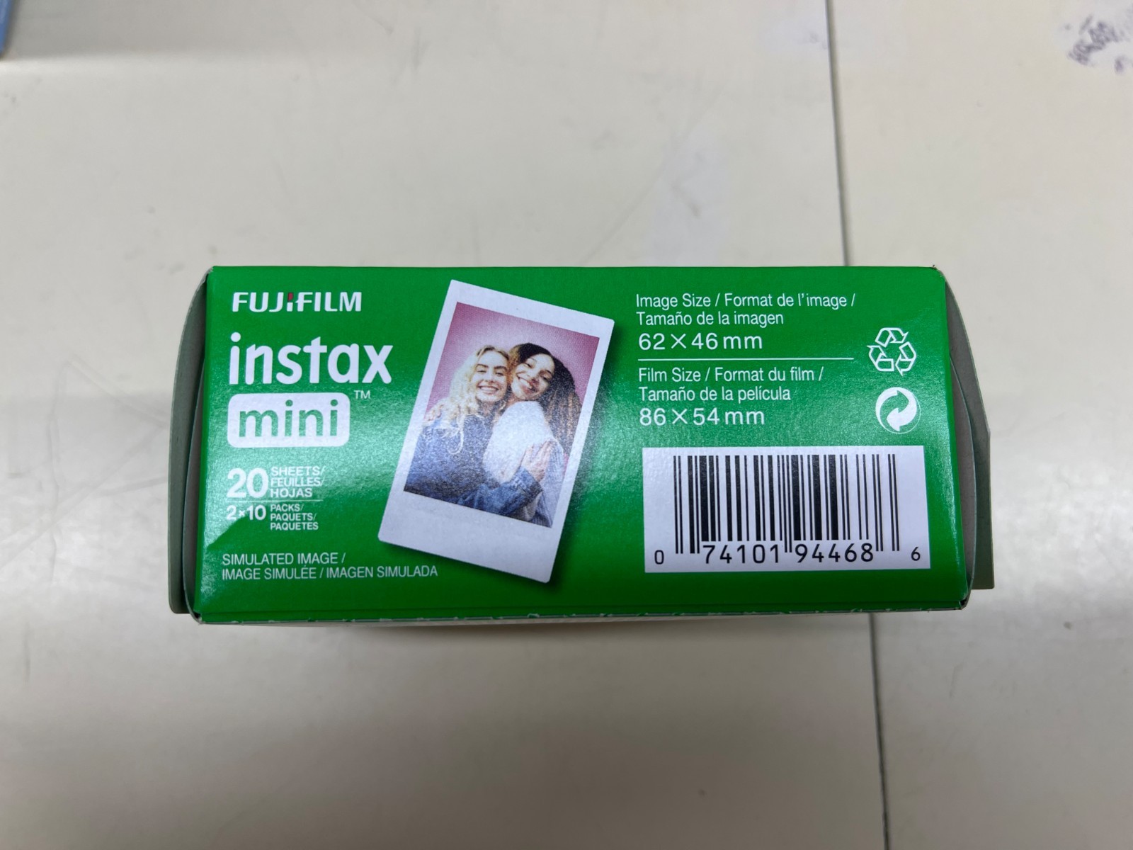 Fujifilm Instax Mini 12 Instant Camera – Clay White w/ Instant Film New