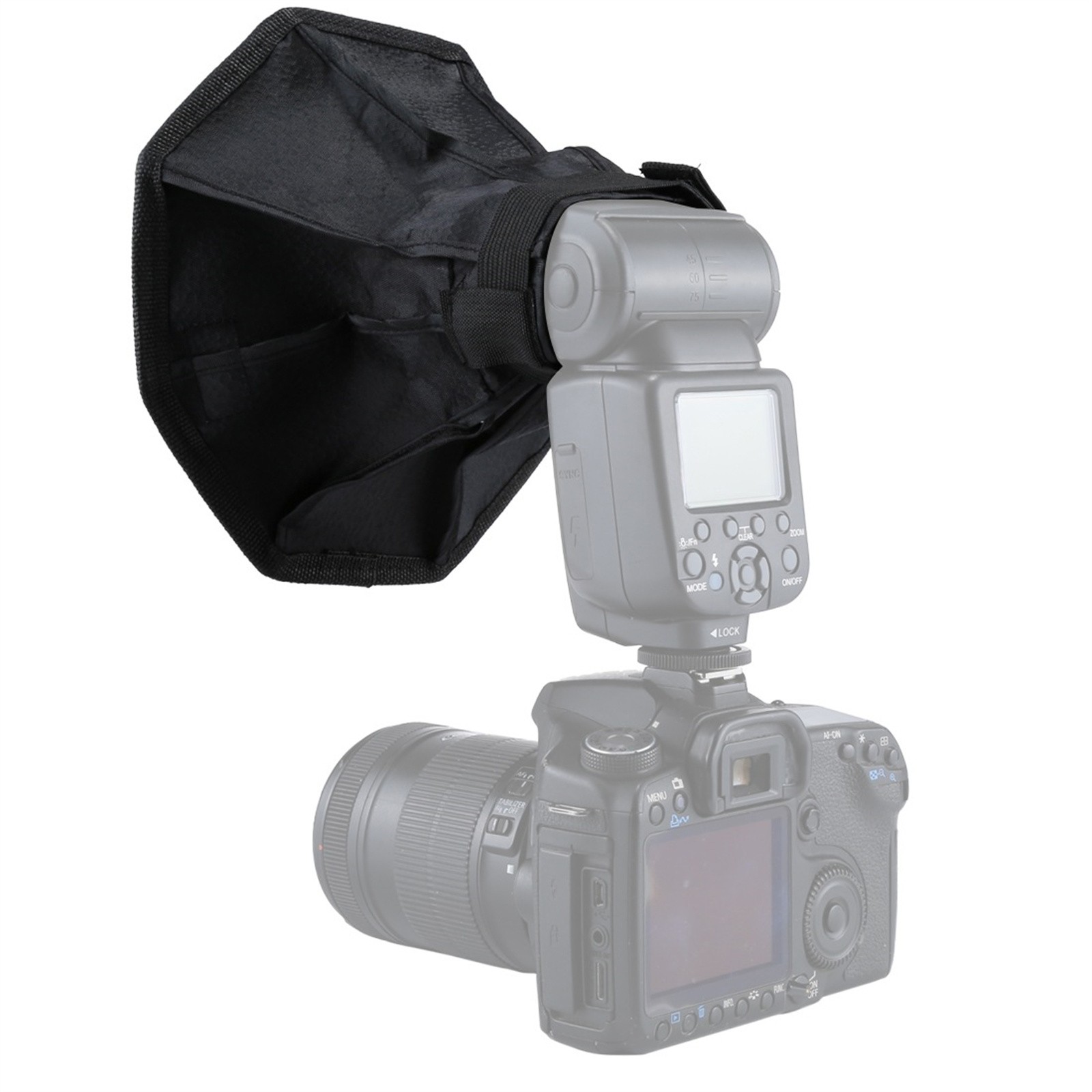 1Pack Foldable Soft Flash Light Diffuser Softbox Cover Photography Flash Part