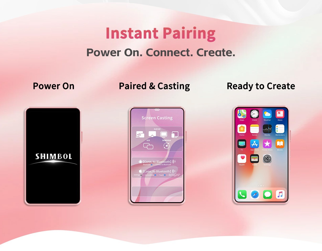 Shimbol P4 Selfie Monitor Screen Magnetic Back Camera Vlog Touchscreen Monitor