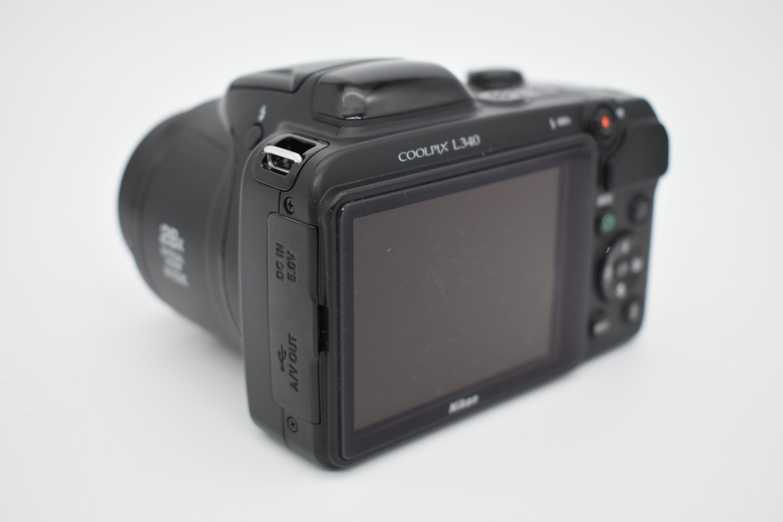 Nikon Coolpix L340 Digital Bridge Camera 20.2MP 28x Optical Zoom Bundle – TESTED