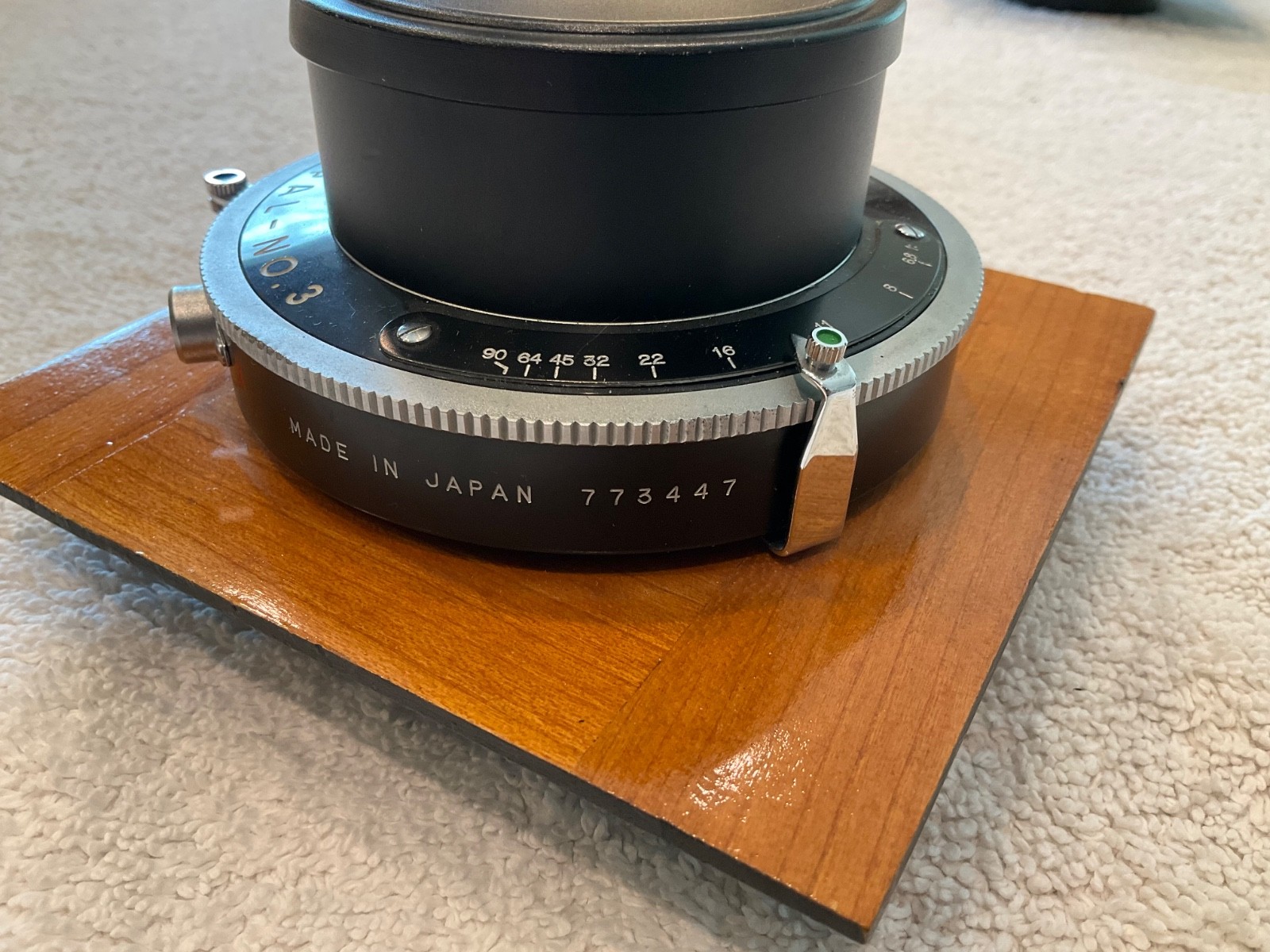 Burke & James B&J 360mm f/6.8 Large Format Lens in Copal No. 3 Shutter Wood Boar