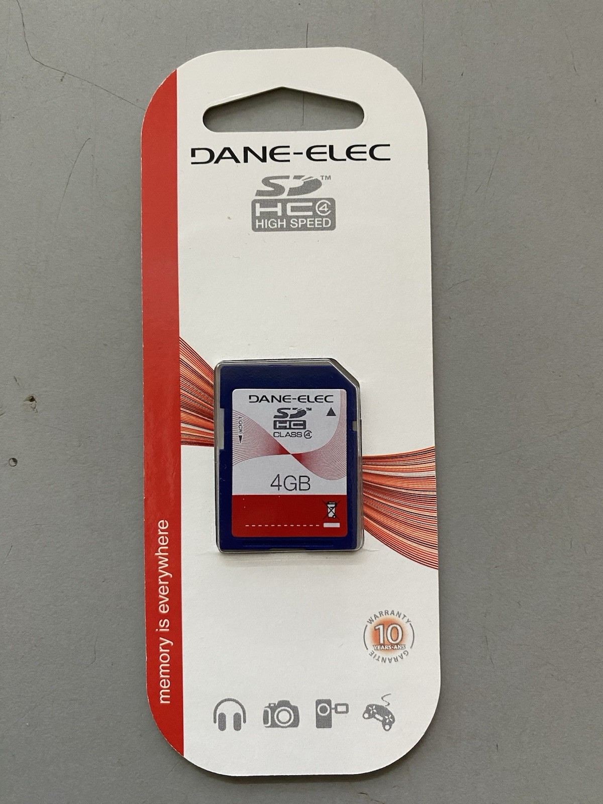 DANE-ELECTION 4GB SDHC CLASS 4 MEMORY CARD BRAND NEW SEALED