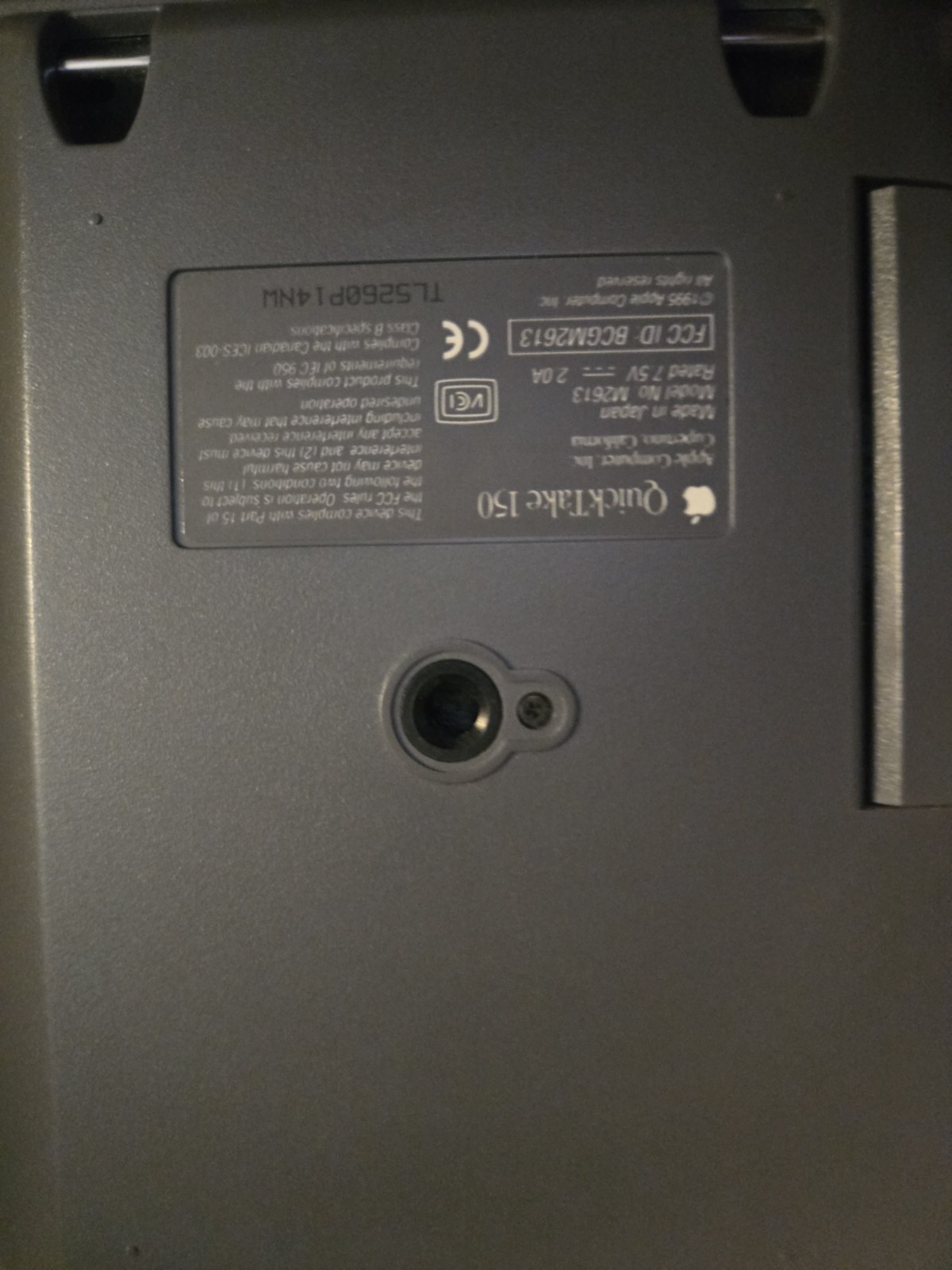 Apple QuickTake 150 Digital Camera With Protective Case