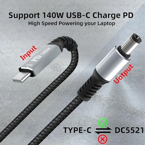 Starlink Mini USB C to DC, 20V USB Type C Male Input to DC 5.5×2.1mm 3.3FT