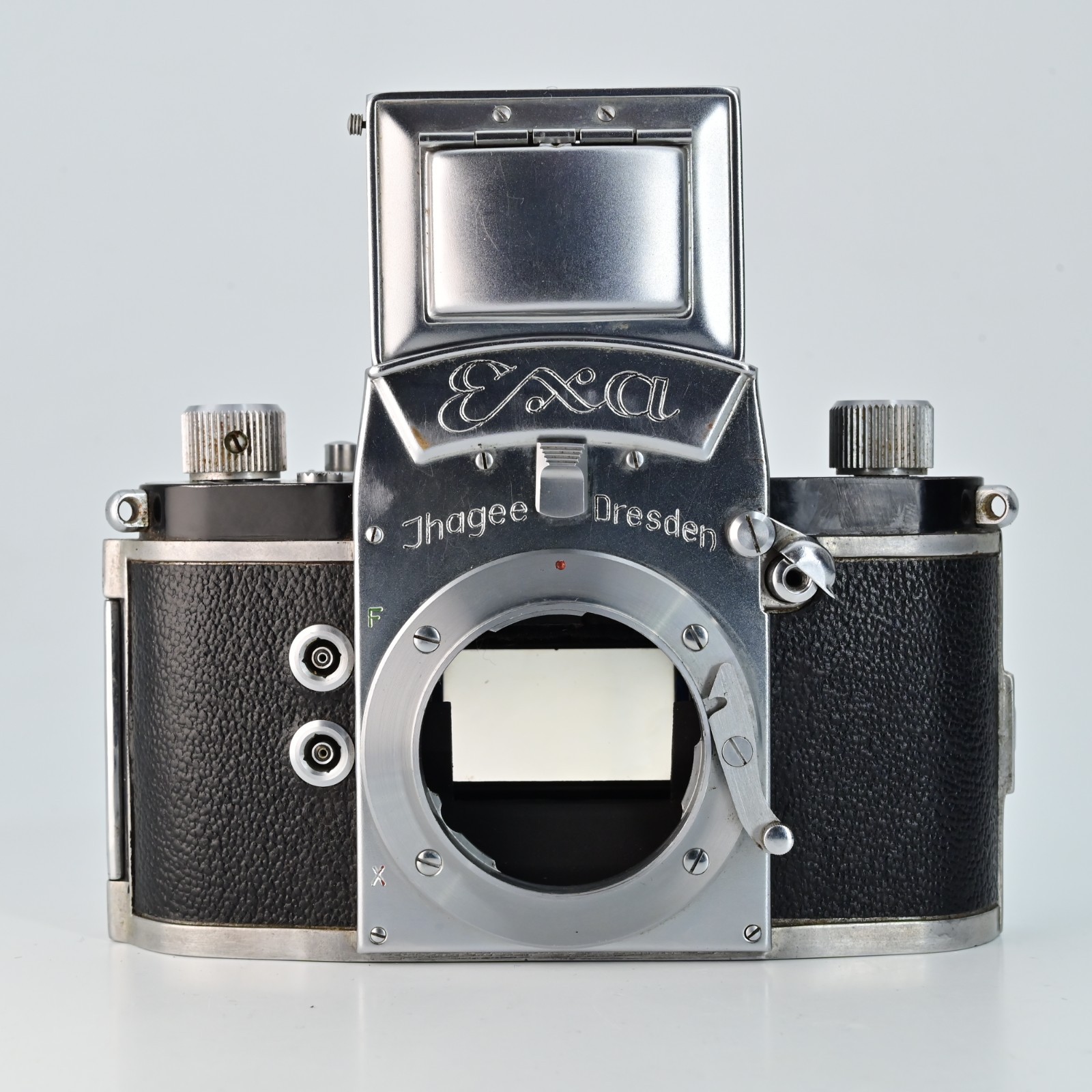 Ihagee Dresden EXA 35mm SLR Film Camera w/ Waist Level Finder Working 1950s
