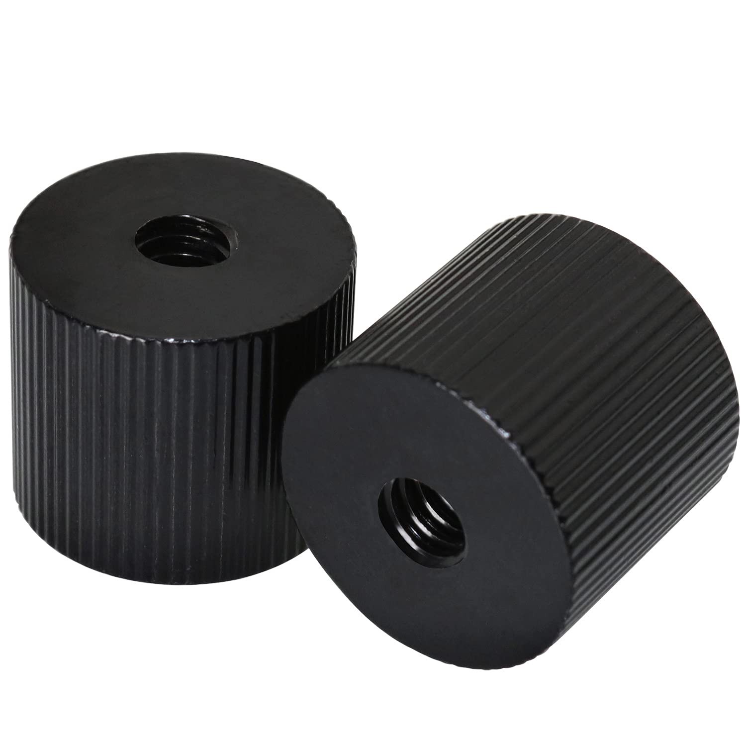 LUORNG 2Pcs Tripod Nut Barrel Connection Nut with 1/4 inch-20 Thread Hole Dou…