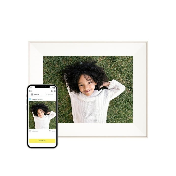 Aura 12″ Aspen Digital Photo Frame -Gray