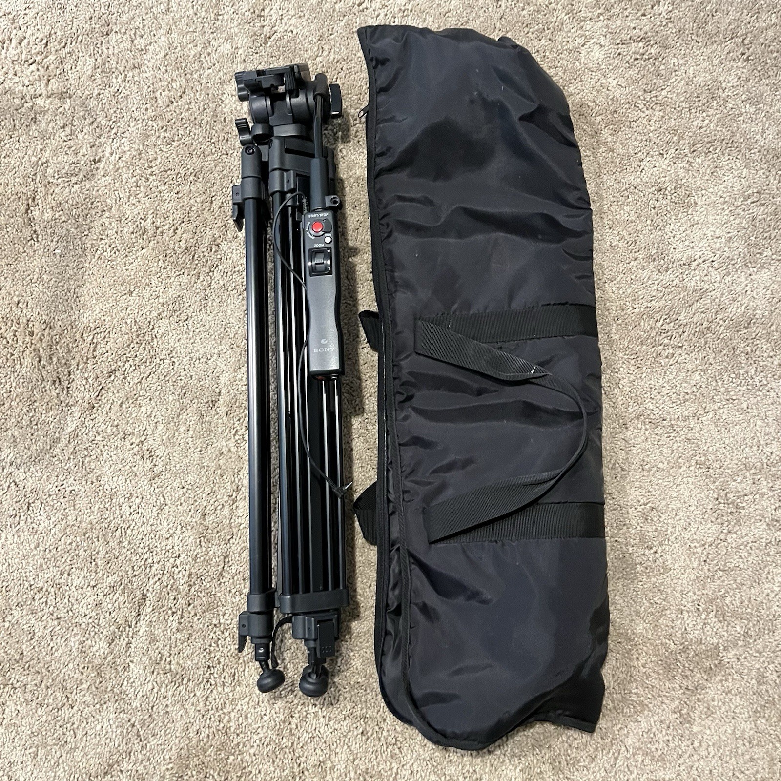 Sony VCT-1170RM Tripod for Video Cam with Fluid Head and Remote Handle