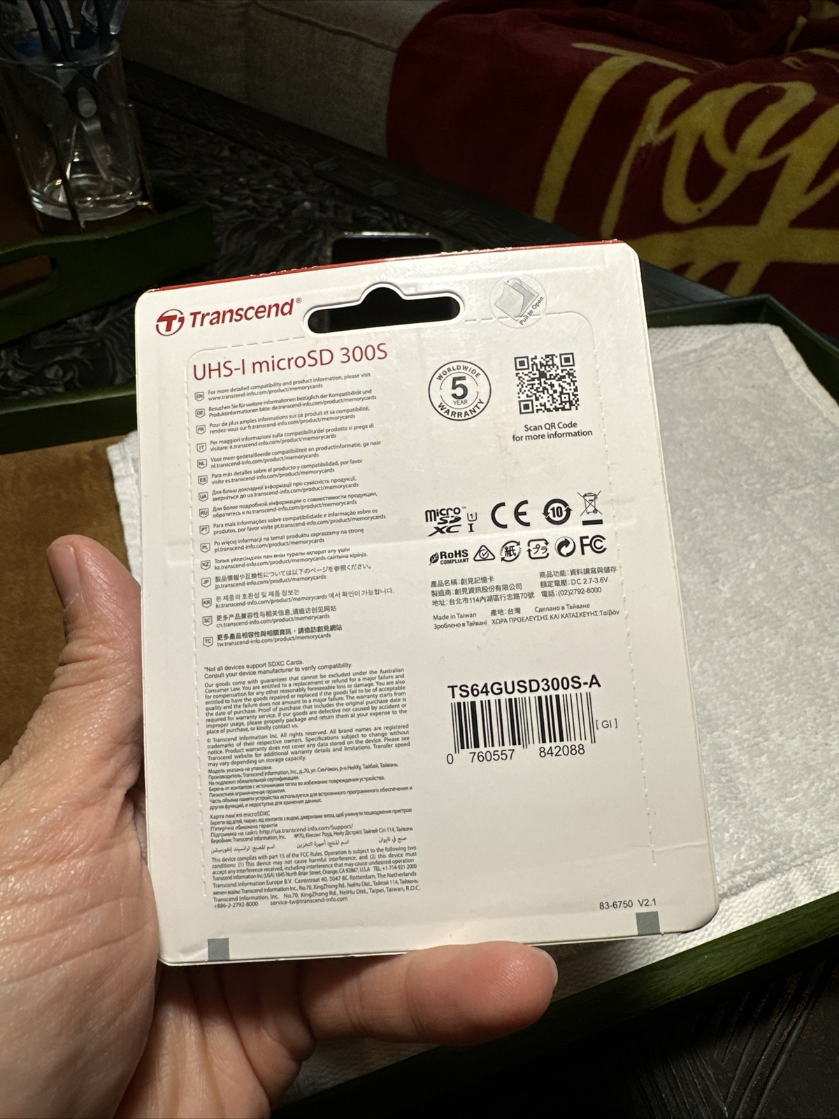New TRANSCEND 64GB MICRO SD CARD WITH ADAPTER CLASS10 95 MBs