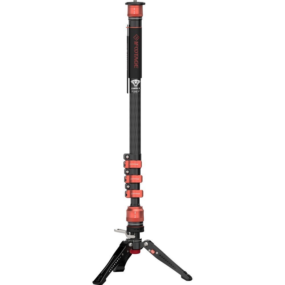 IFOOTAGE Cobra 3 Carbon Fiber 71″ Monopod CB3 C180F-P