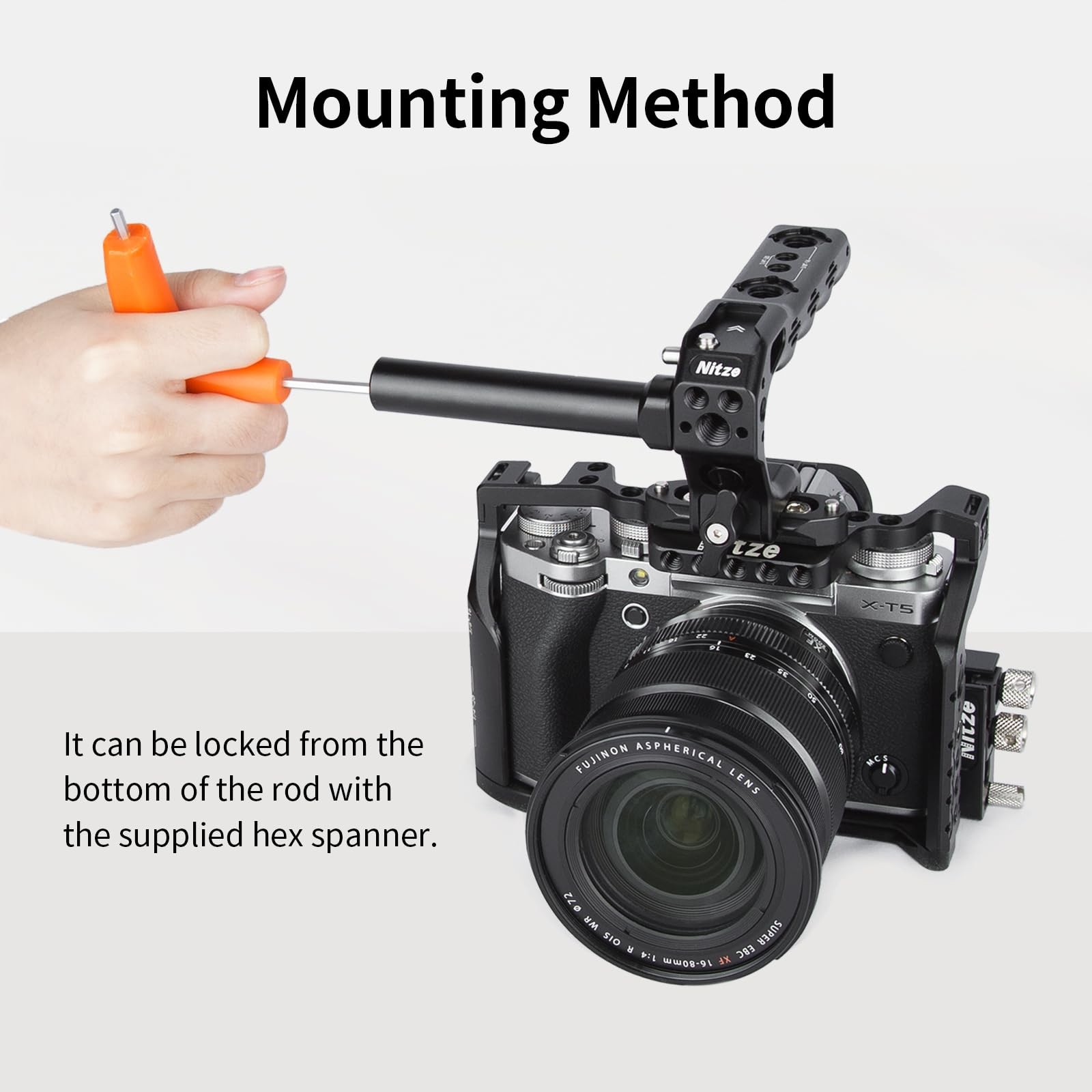1/2/3 Inch 15mm Rod 1/4 Screw Locating Pin Aluminum Alloy Camera Cage 3 PCS