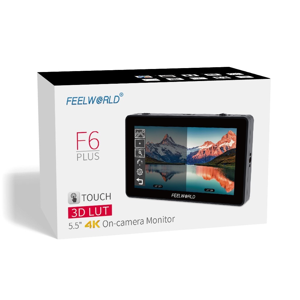 FEELWORLD F6 PLUS V2 6 inch Camera Field Monitor Touch LCD 4K HDMI LUT
