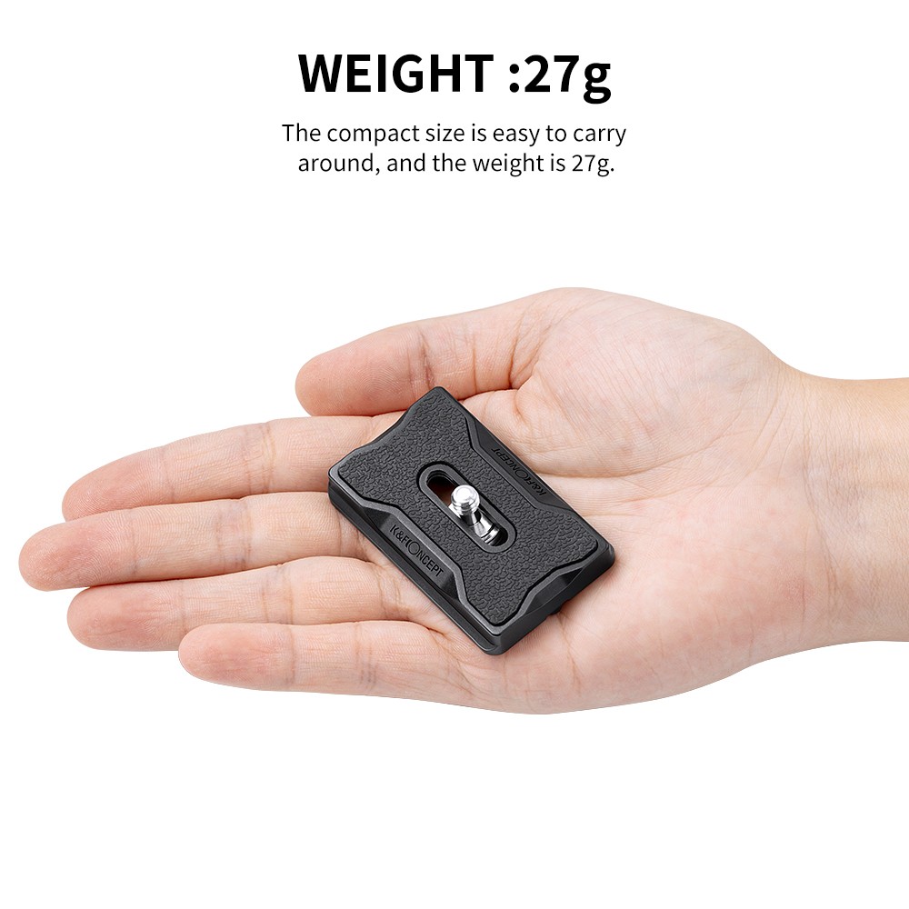 K&F Concept Quick Release Plate with Standard 1/4″ Screw for Arca Swiss Tripod
