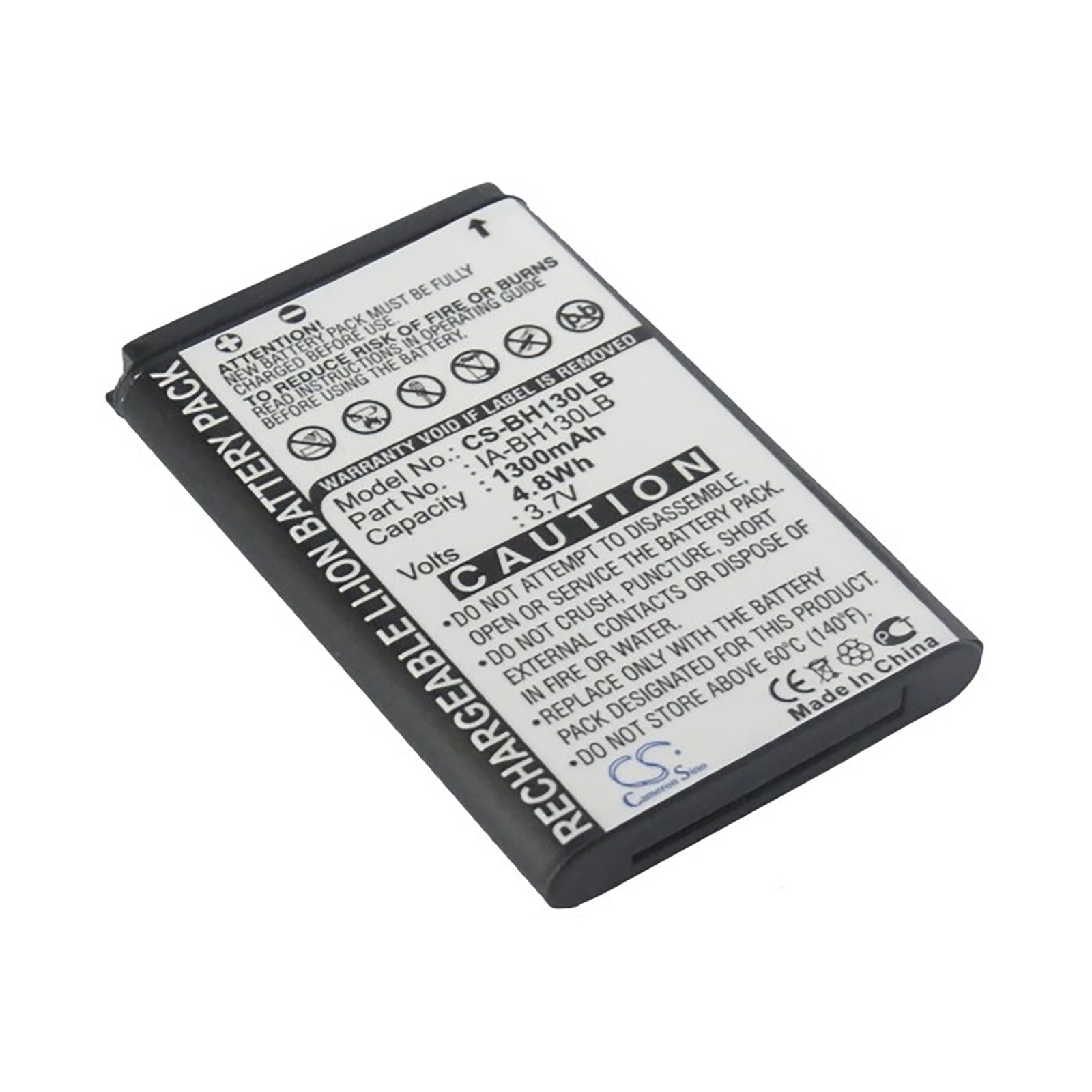 Battery for Samsung C20 HMX-U15 K40 SMX-K45 U15 BPBH130LB IA-BH130LB IA-LH130LB