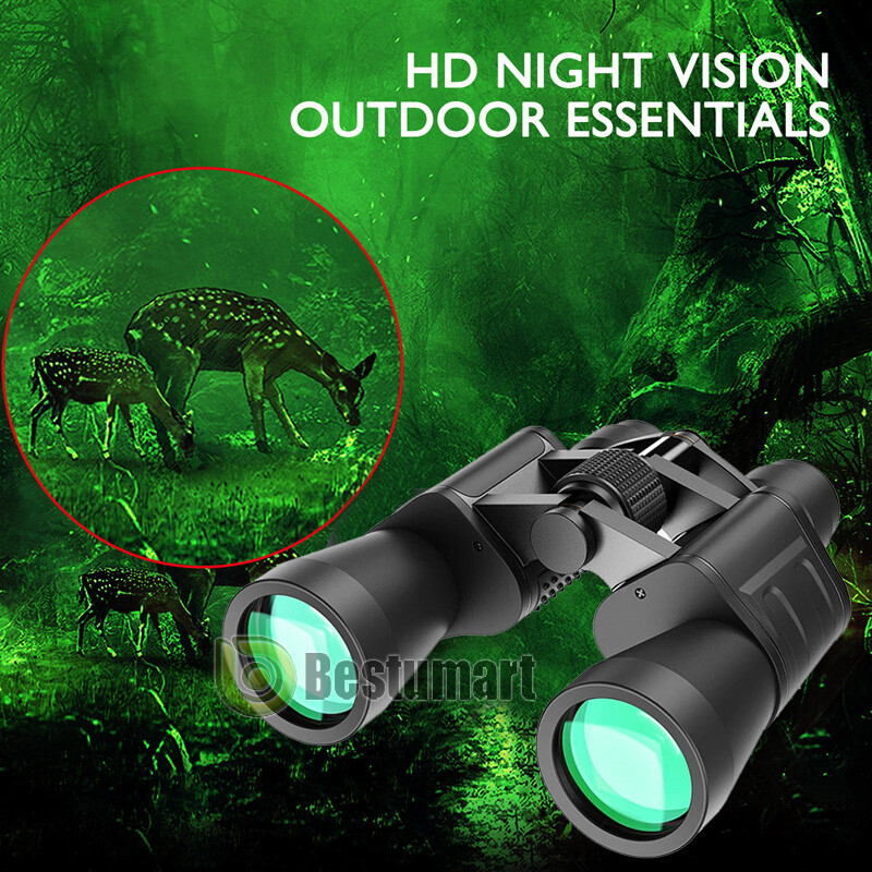 180×100 High Power Military Binoculars Zooming Outdoor Waterproof Hunting+Case