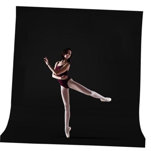 Backdrop for Photography, Large Seamless Polyester Fabric Pure 10x12ft Black