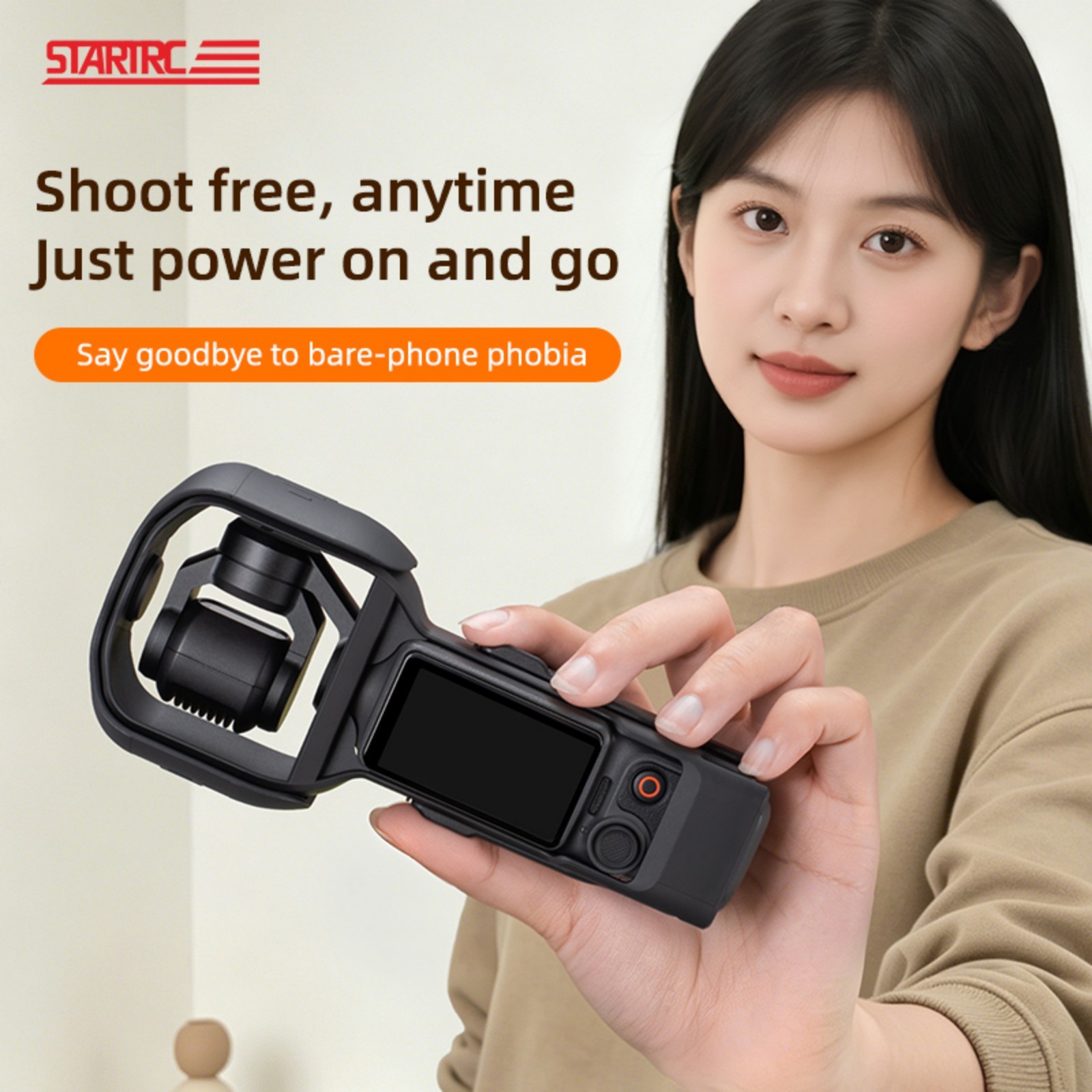 Flexible Snap-On Case for DJI Osmo Pocket 4/3 with Gimbal Protection