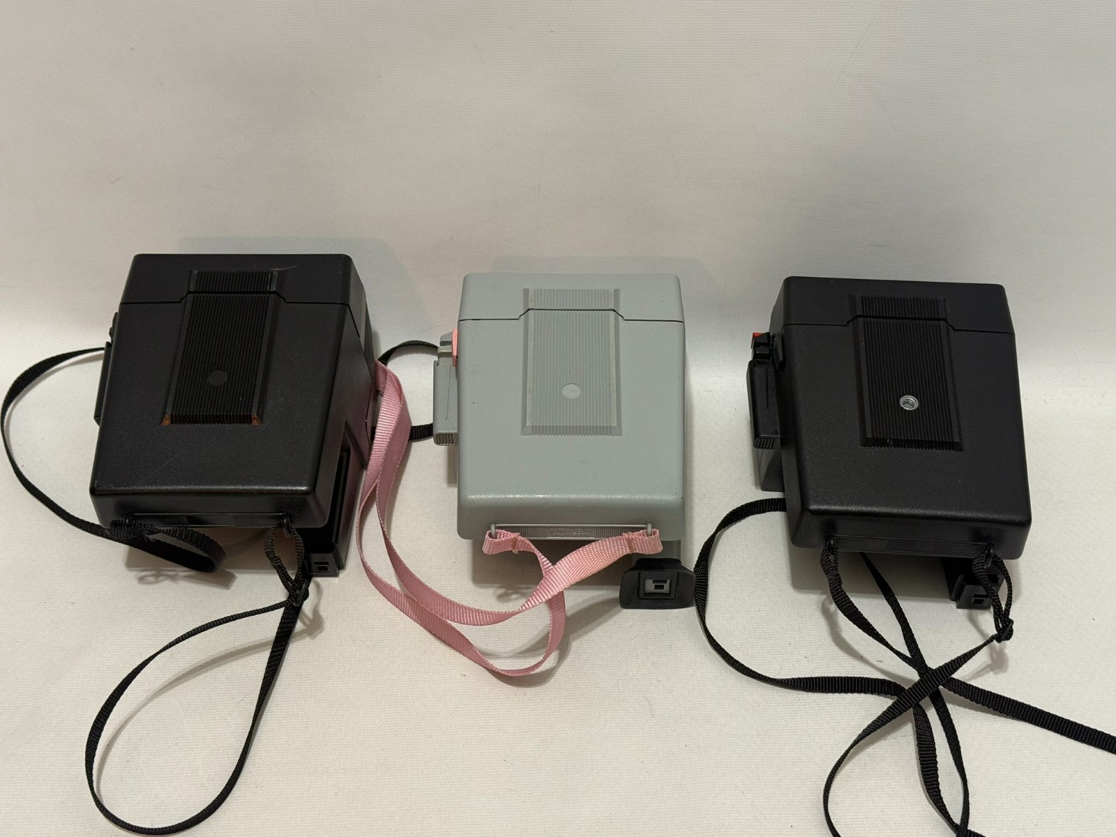 Lot (3) Polaroid 600 640 Cool Cam Land Film Instant Camera Pink LMS Untested
