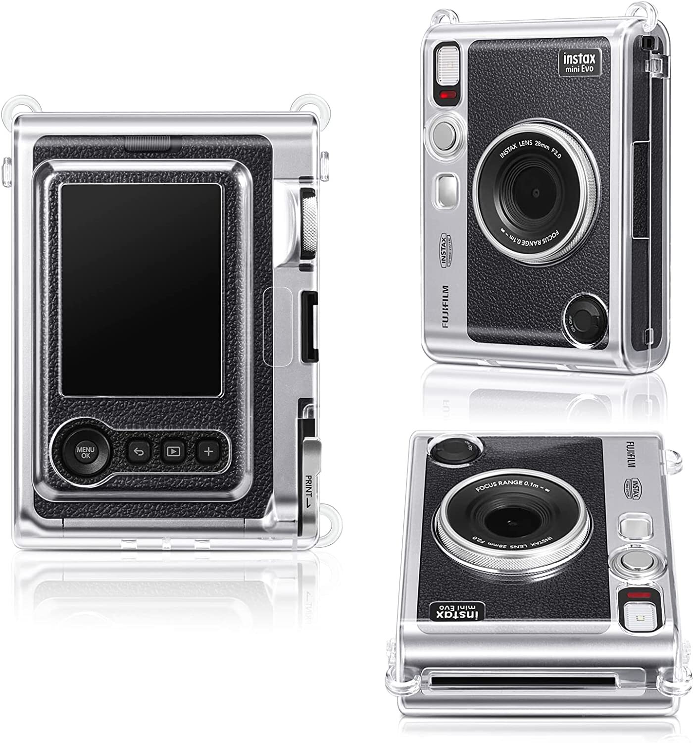 Protective Clear Case for Fujifilm Instax Mini EVO Camera Crystal Hard PVC Cover
