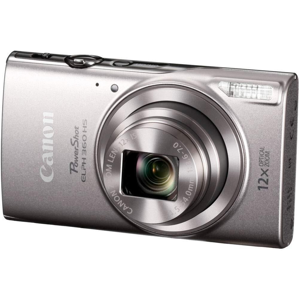 Canon PowerShot ELPH 360 HS/ IXUS 285 HS Digital Camera Silver 12X Optical Zoom